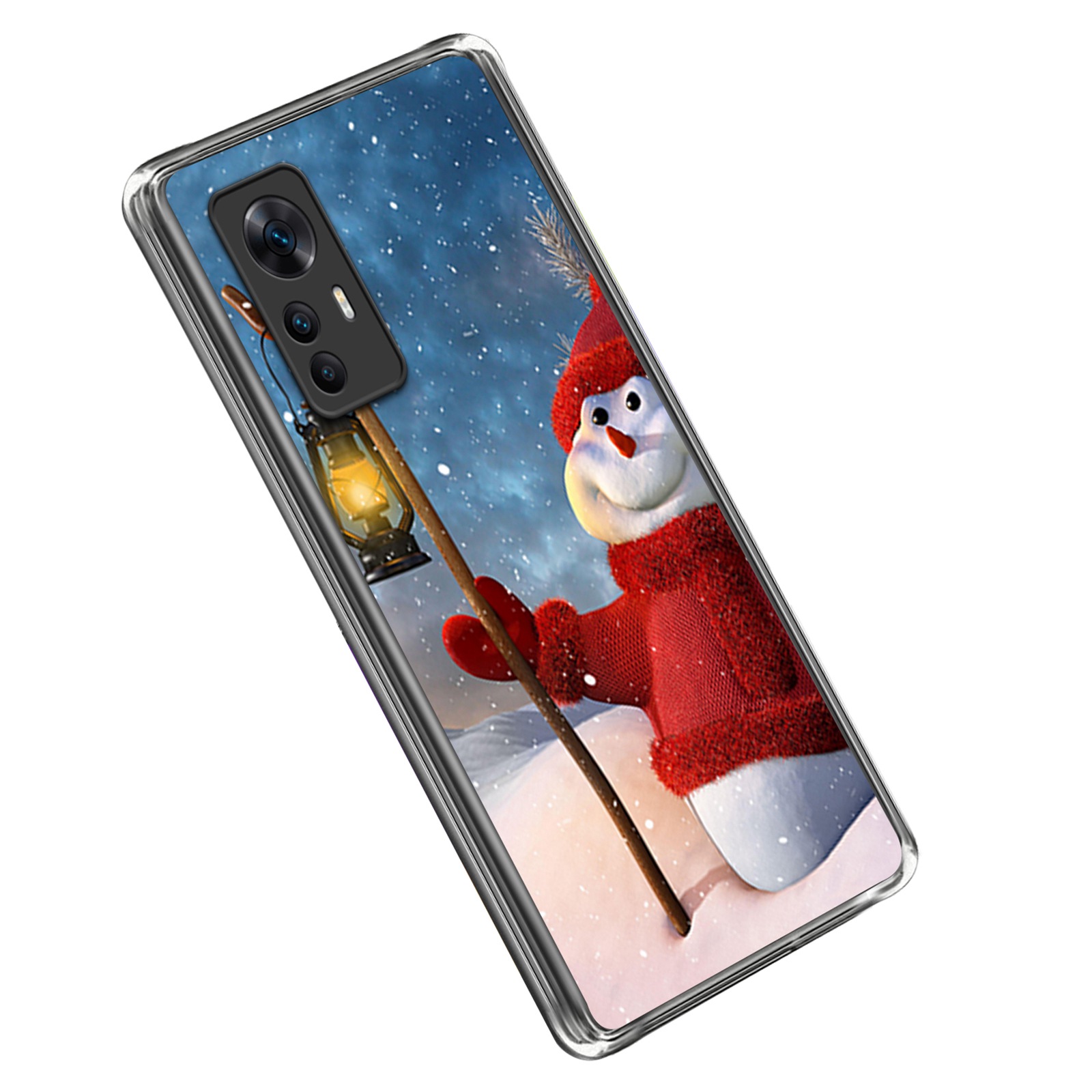 

Weihnachtserie Soft Tpu-abdeckung Für Xiaomi Redmi K50 Ultra 5G, Musterdruck Drop-sof-anti-kratzer-telefonabdeckung - Schneemann, Xiaomi Redmi K50 Ultra