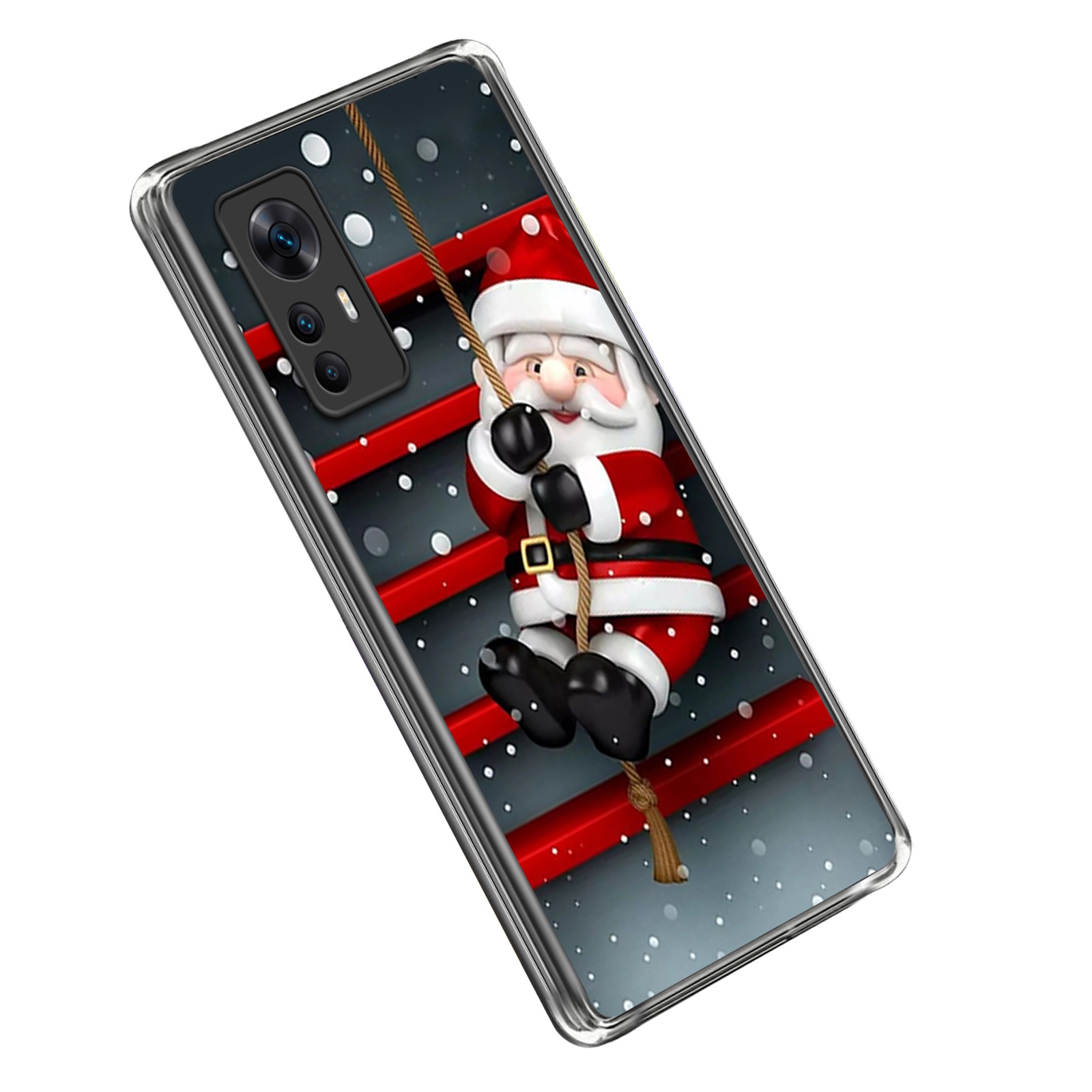 

Weihnachtserie Soft Tpu-abdeckung Für Xiaomi Redmi K50 Ultra 5G, Musterdruck Drop-sof-anti-kratzer-telefonabdeckung - Weihnachtsmann, Xiaomi Redmi K50 Ultra