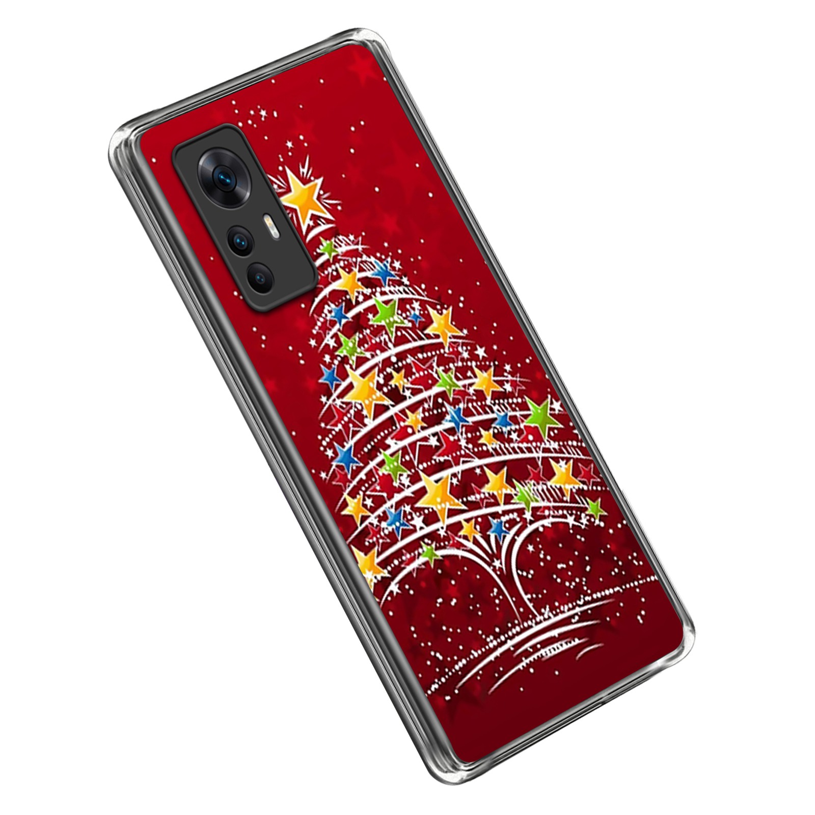 

Weihnachtserie Soft Tpu-abdeckung Für Xiaomi Redmi K50 Ultra 5G, Musterdruck Drop-sof-anti-kratzer-telefonabdeckung - Stern Weihnachtsbaum, Xiaomi Redmi K50 Ultra