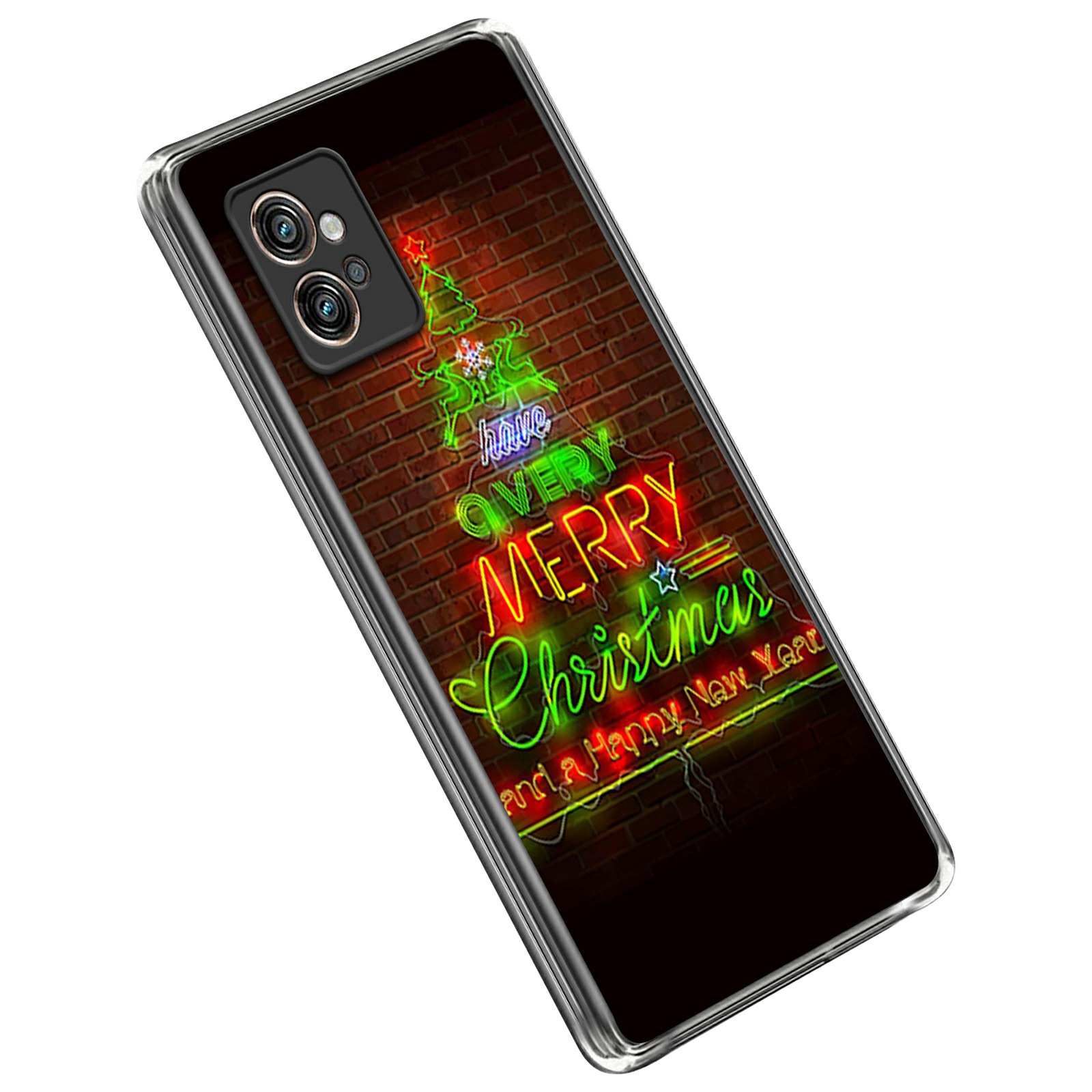 

Für Motorola Moto G32 4G Christmas Series TPU Back Cover Cute Muster Druck Anti-fall-telefonhülle - Fröhliche Weihnachten, Motorola Moto G32 4G
