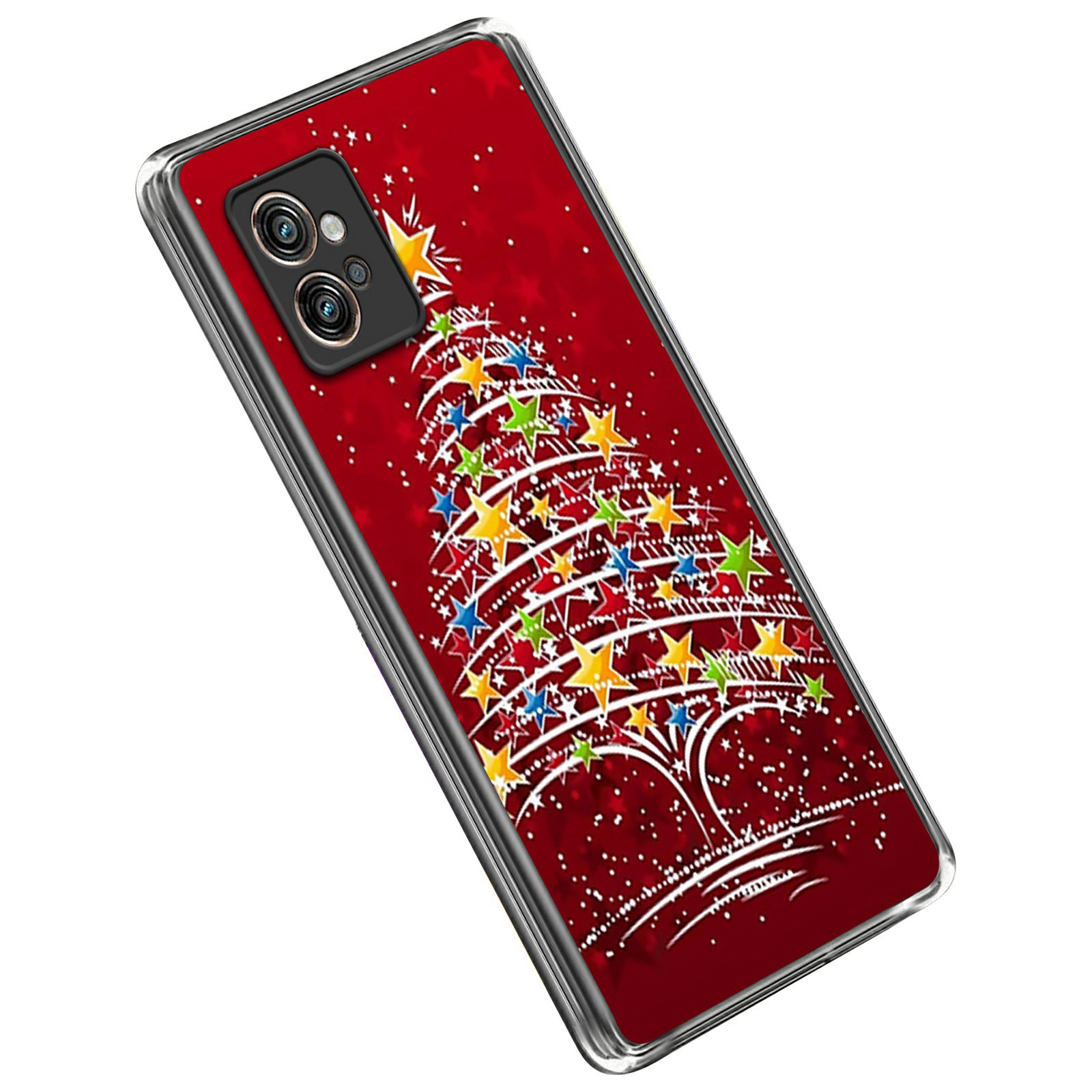 

Für Motorola Moto G32 4G Christmas Series TPU Back Cover Cute Muster Druck Anti-fall-telefonhülle - Stern Weihnachtsbaum, Motorola Moto G32 4G