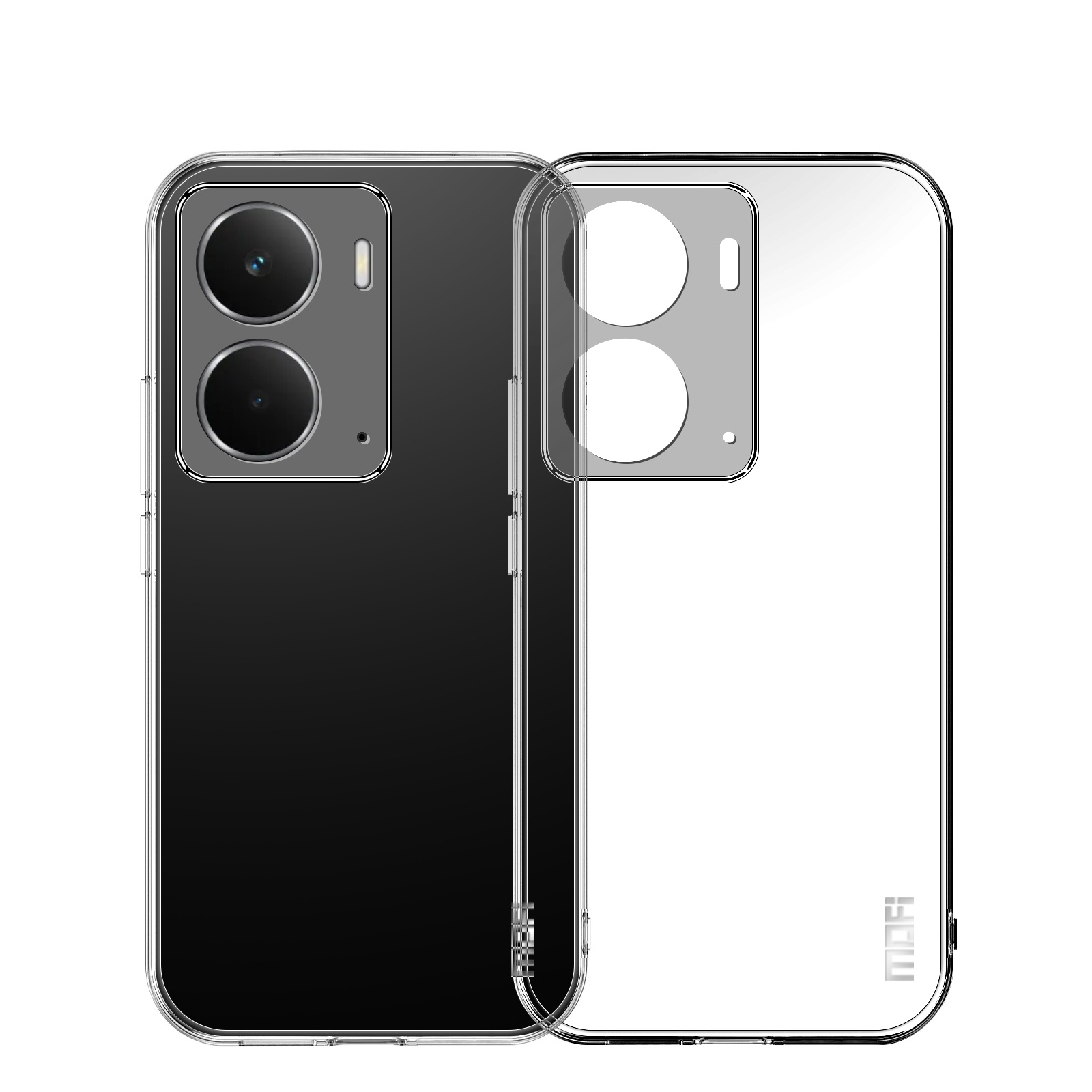 MOFI For Realme Neo7x 5G Clear Phone Case  Ultra-Thin TPU Phone Back Cover - Transparent