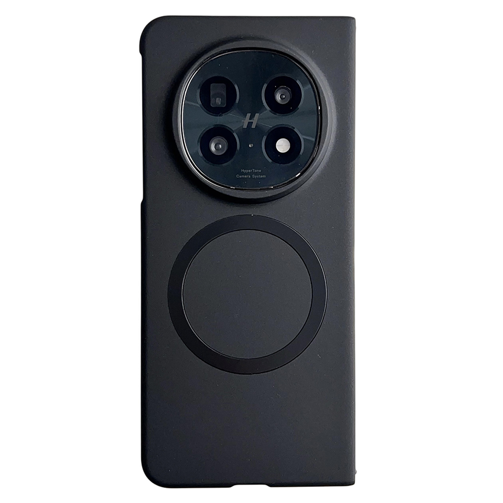 For Oppo Find N5 5G Magnetic Case Skin-Touch Matte Hard PC Phone Cover - Black