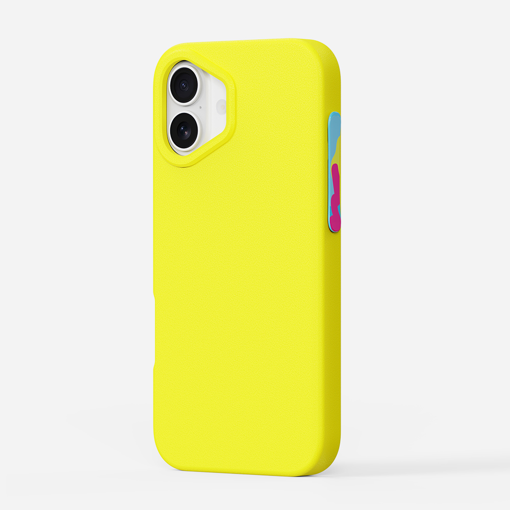 YOYOISLES For iPhone 16 Case  Air Tec Series Detachable Customizable Buttons EVA Phone Cover - Yellow