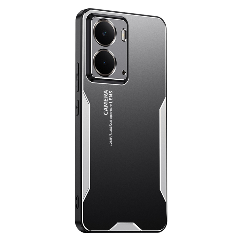For Realme Neo7x 5G Phone Case Aluminium Alloy TPU PC Back Cover - Silver