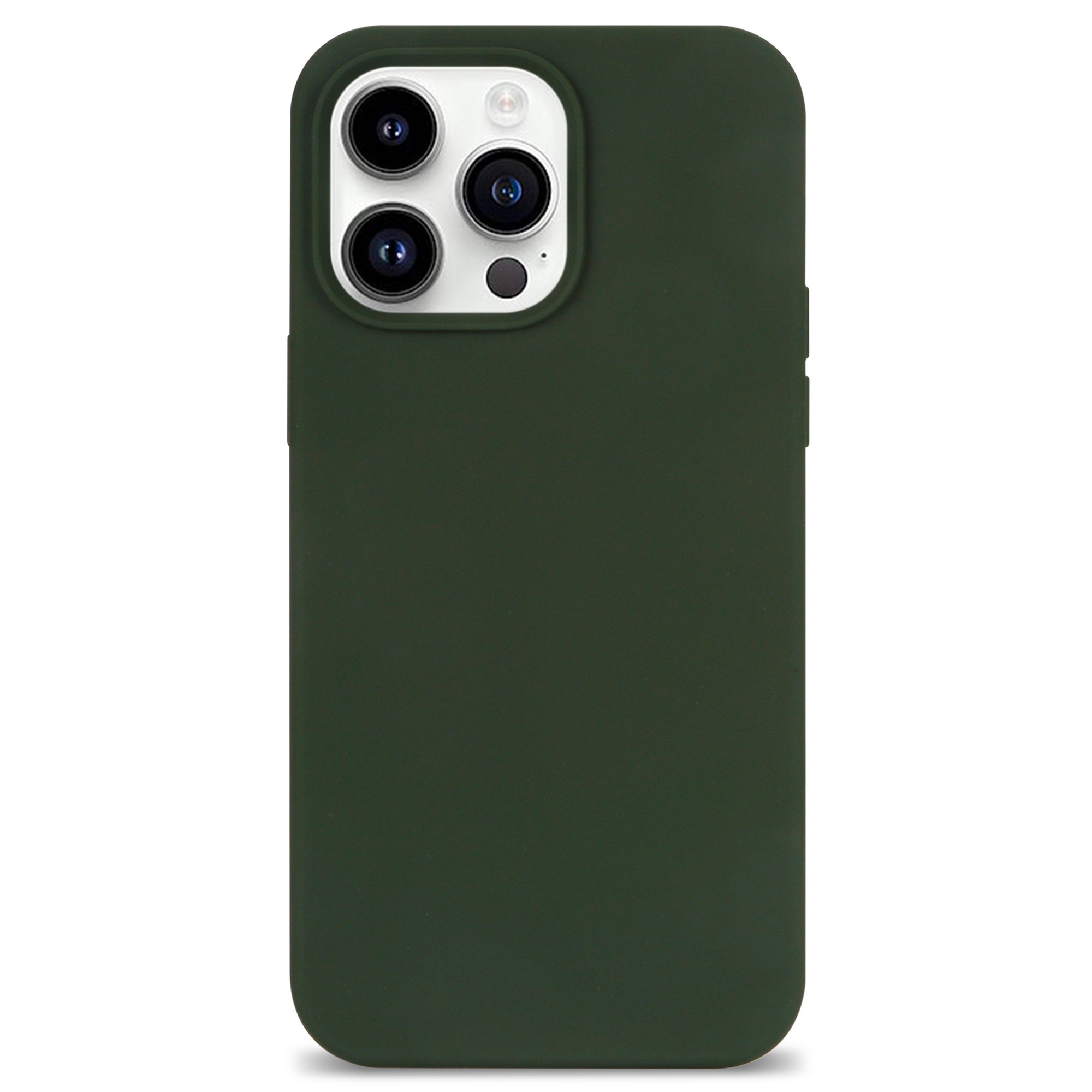 

Для Iphone 14 Pro Max Magnetic Phone Case, Совместимый с Magsafe, с Твердой Силиконовой Силиконовой Крышкой с Мягким Волокном - Армейский Зеленый, iPhone 14 Pro Max