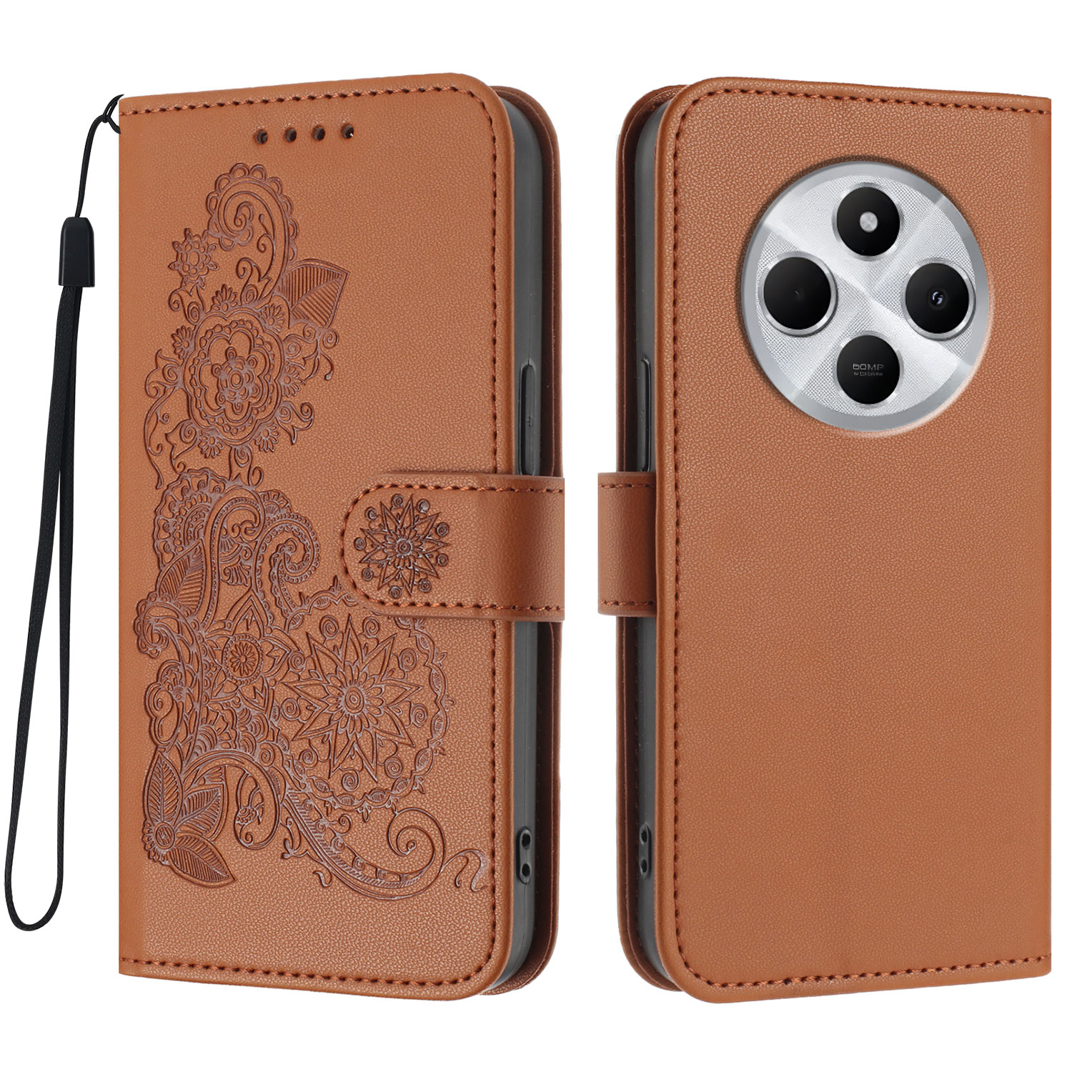 For Xiaomi Poco C75 4G / Xiaomi Redmi A3 Pro 4G / Xiaomi Redmi A4 5G / Xiaomi Redmi 14R 5G / Xiaomi Redmi 14C 4G Phone Cases Mandala Flower Leather Wa