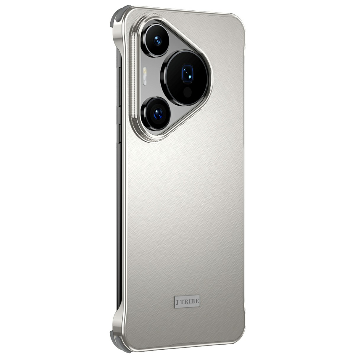 For Huawei P70 Pro / Pura 70 Pro+ Case PC + Silicone + Alloy Matte Phone Cover - Titanium