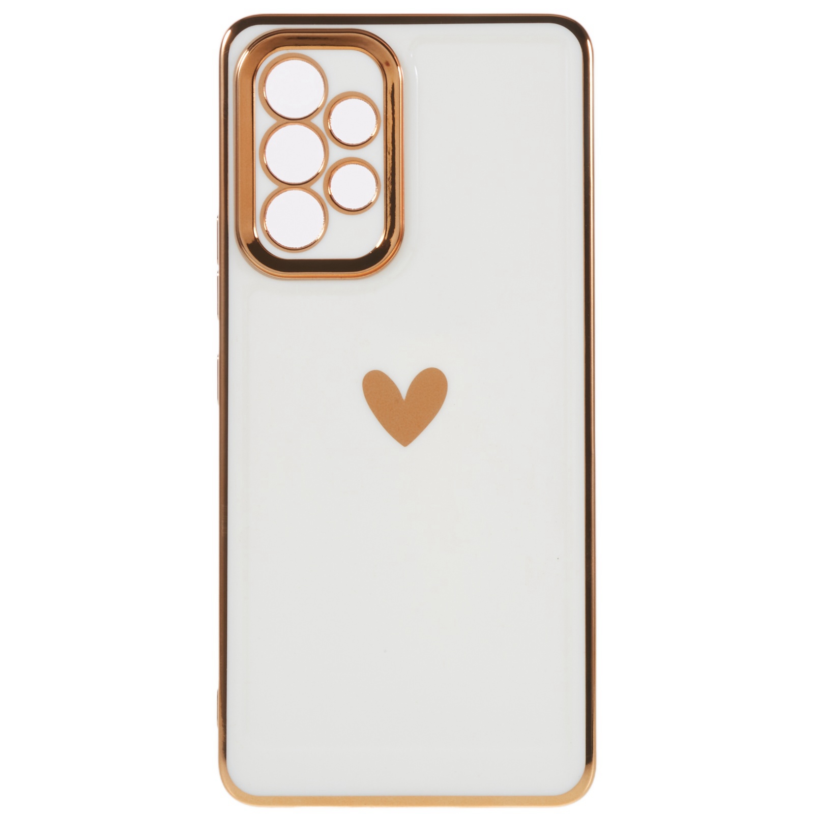 

6D Electroplating Phone Case for Samsung Galaxy A23 5G, Anti-scratch TPU Protective Phone Cover - White, Galaxy A23 5G