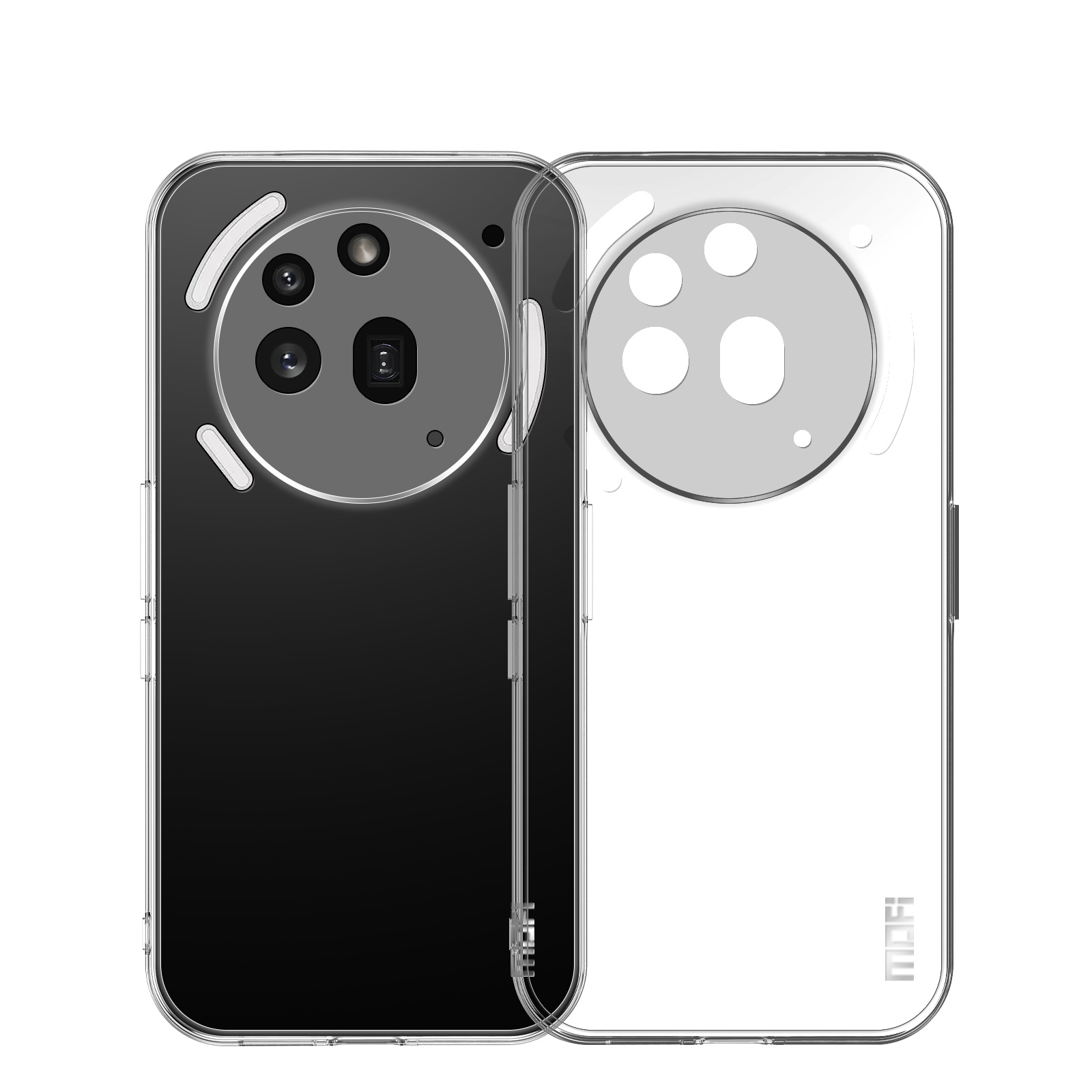 MOFI For Nothing Phone (3a) Pro Clear Phone Case  Ultra-Thin TPU Phone Back Cover - Transparent