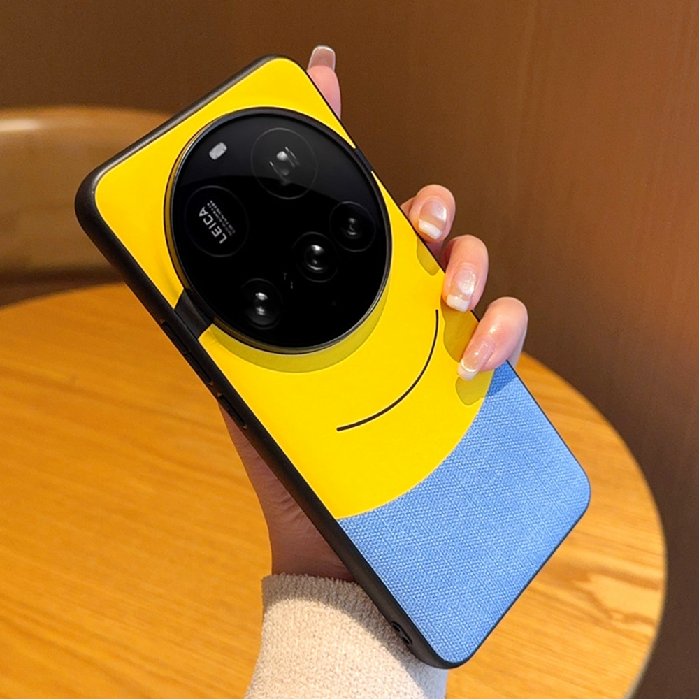 For Xiaomi 15 Ultra Case Big Eye Yellow Creative Design Leather + PC Phone Cover