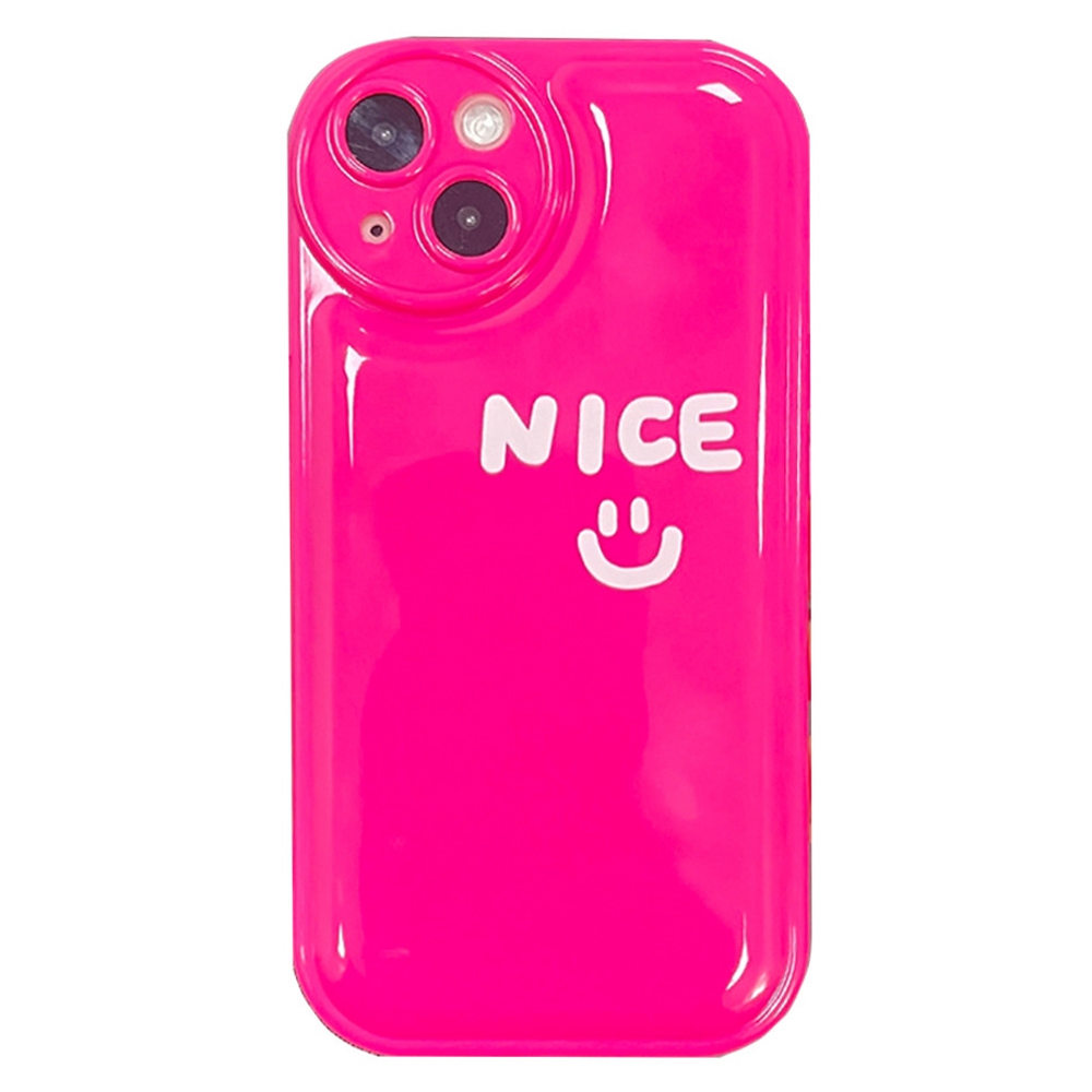 

Для Iphone 14 Antis-scratch TPU Case Case Red Red Cute Smile Smile Pattern Защита Телефон Обратно, iPhone 14