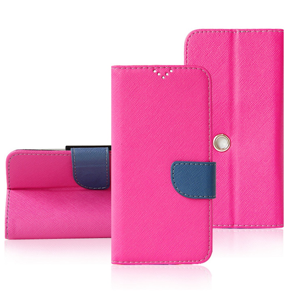 

6.1 - 6,9 Zoll Telefonhülle Innerer Rotary Clip Ständer Abdeckungsabdeckung Cross Textur PU Lederkartenhalter Shell, Größe: Xxxl - Rose, Universal