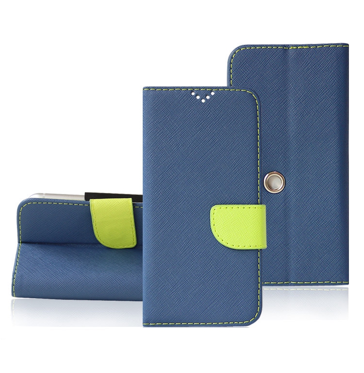 

6.1 - 6,9 Zoll Telefonhülle Innerer Rotary Clip Ständer Abdeckungsabdeckung Cross Textur PU Lederkartenhalter Shell, Größe: Xxxl - Dunkelblau, Universal