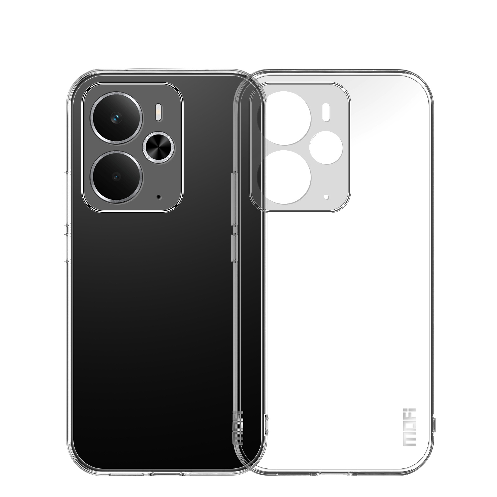 MOFI For Realme 14 5G Clear Phone Case  Ultra-Thin TPU Phone Back Cover - Transparent