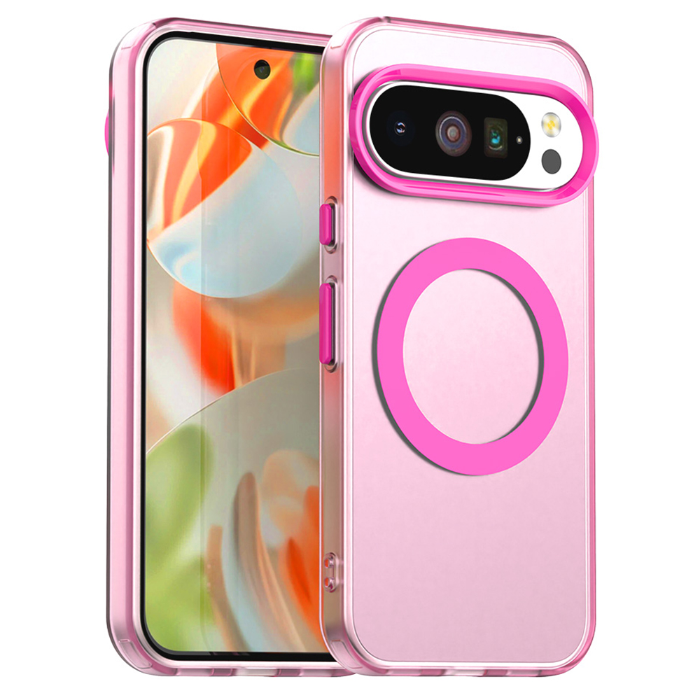 For Google Pixel 10 / 10 Pro Magnetic Case Anti Drop Hybrid Phone Back Cover - Red