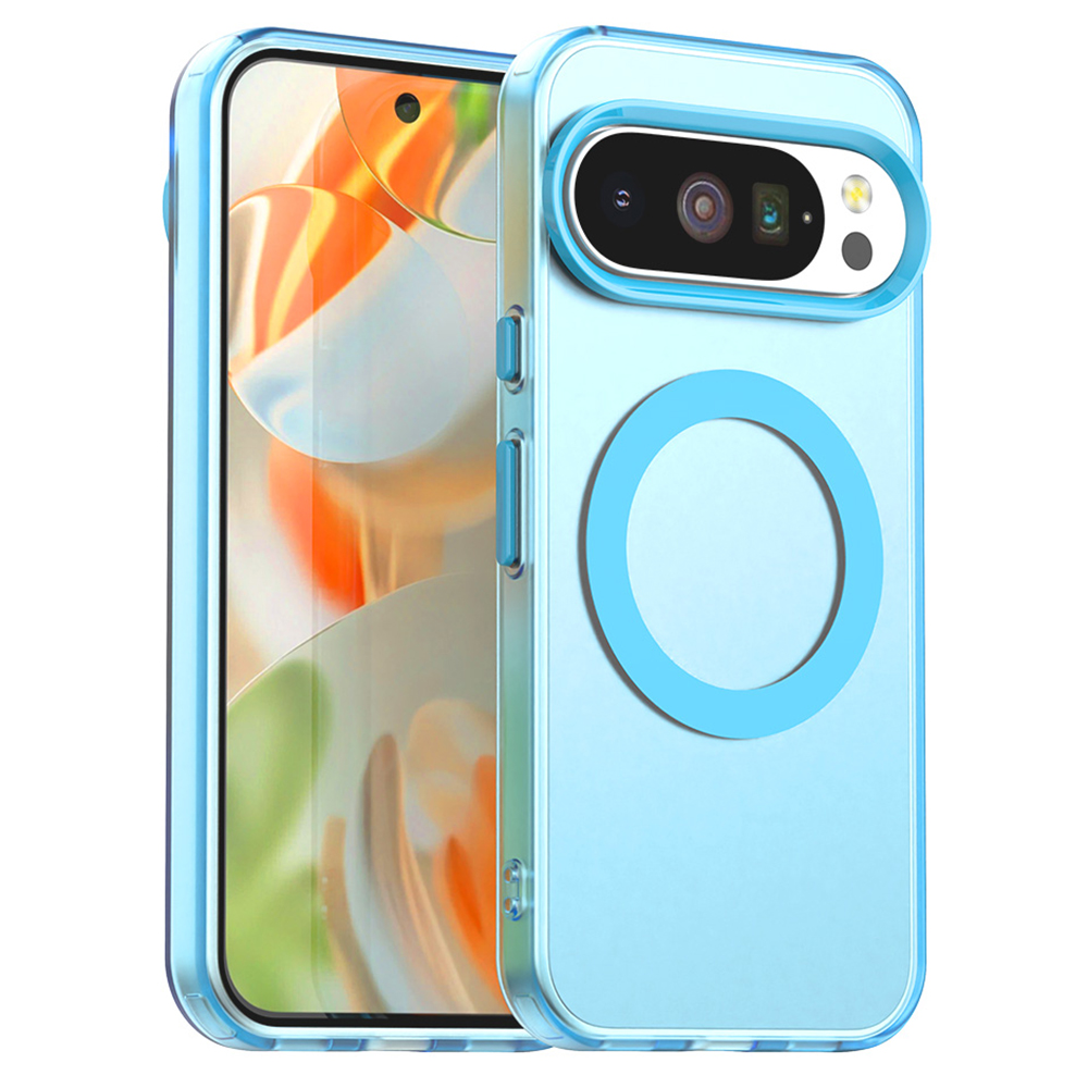 For Google Pixel 10 / 10 Pro Magnetic Case Anti Drop Hybrid Phone Back Cover - Blue