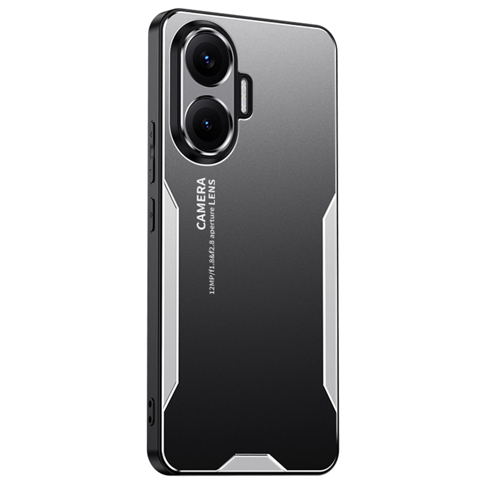 For Xiaomi Poco F7 5G / Redmi Turbo 4 Pro 5G Phone Case Aluminium Alloy TPU PC Back Cover - Silver