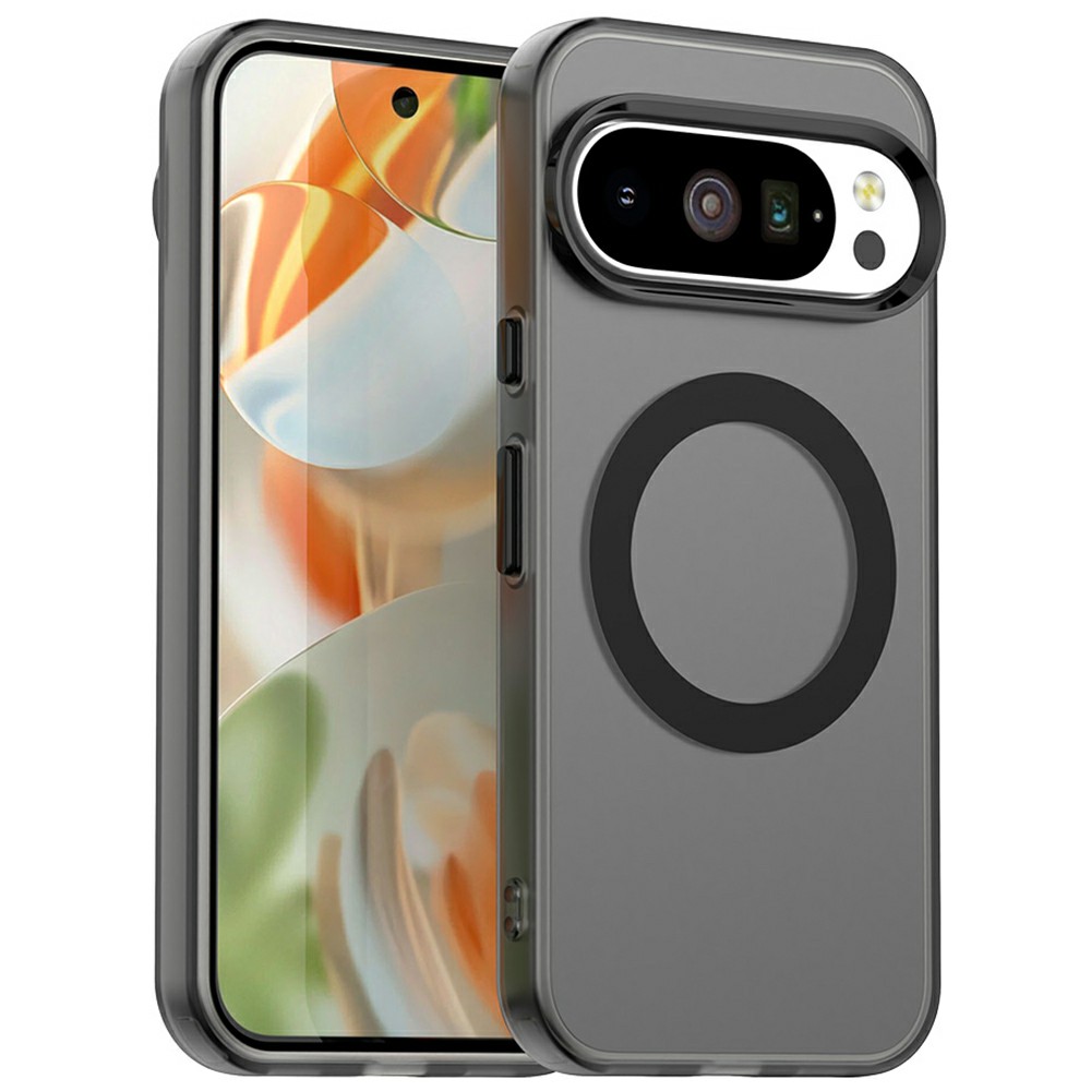 For Google Pixel 10 Pro XL Magnetic Case Anti Drop Hybrid Phone Back Cover - Black