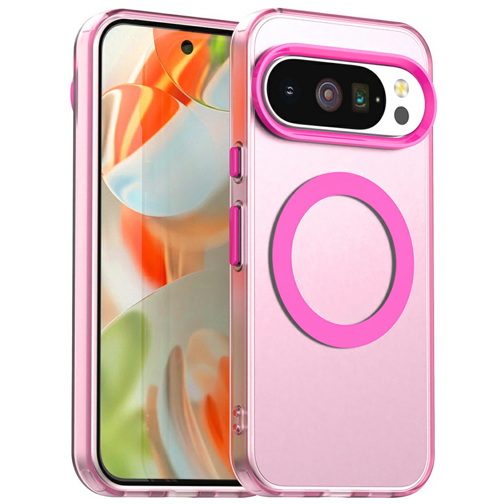 For Google Pixel 10 Pro XL Magnetic Case Anti Drop Hybrid Phone Back Cover - Red