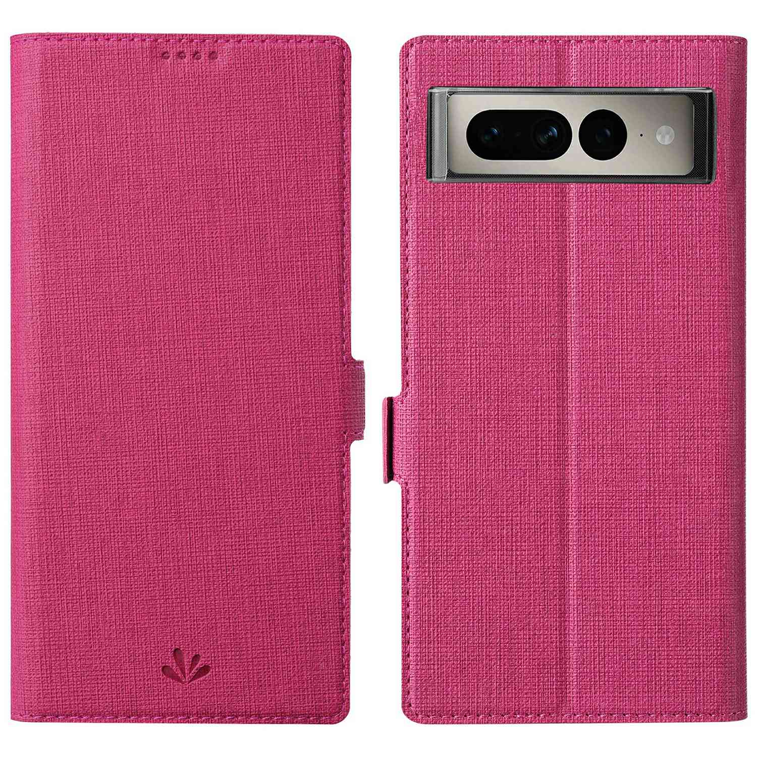 

VILI K -serie PU Leather Stand Hülle Für Google Pixel 7 Pro 5G, Doppelmagnetverschluss Vollschutz Phone Brieftaschenabdeckung - Rose, Google Pixel 7 Pro 5G