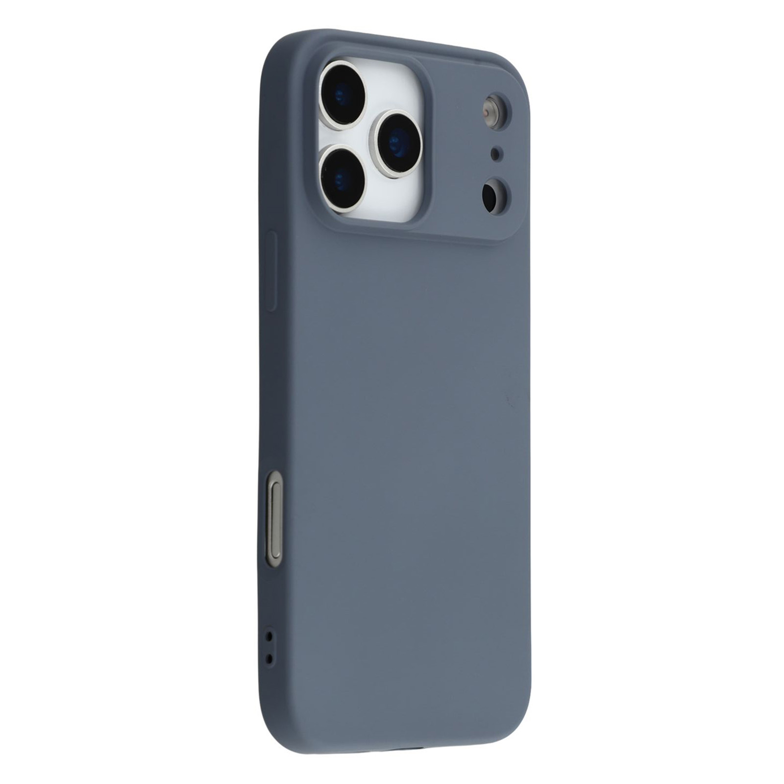 For iPhone 17 Pro TPU Case Soft Fiber Lining Anti-Scratch Phone Cover - Lavender Grey