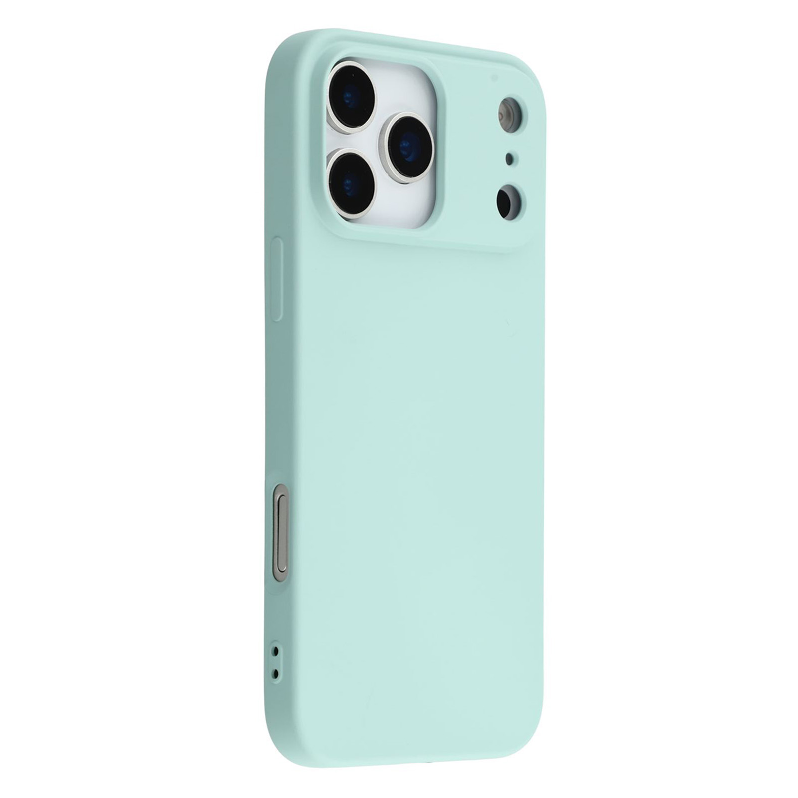 For iPhone 17 Pro Max TPU Case Soft Fiber Lining Anti-Scratch Phone Cover - Baby Blue