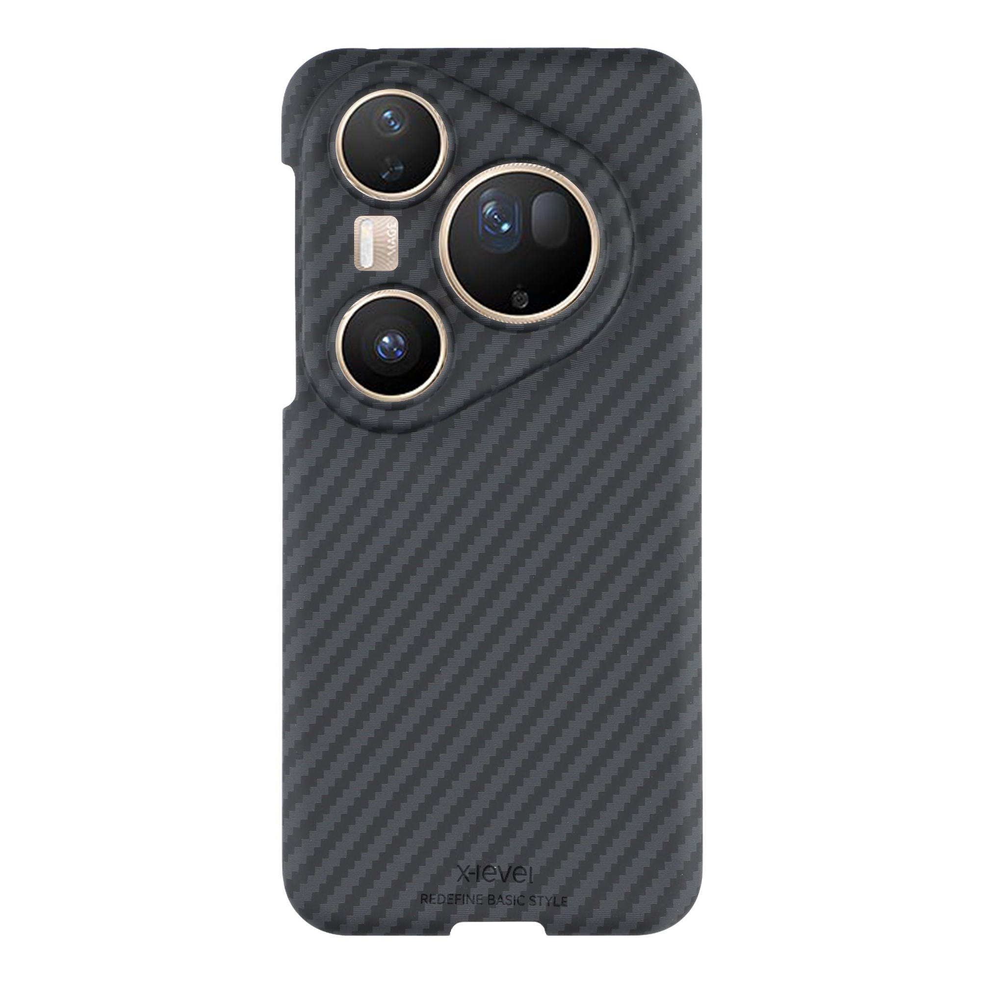 X-LEVEL For Huawei Pura 80 Ultra Case Carbon Fiber Texture Hard PC Phone Cover Anti Shock
