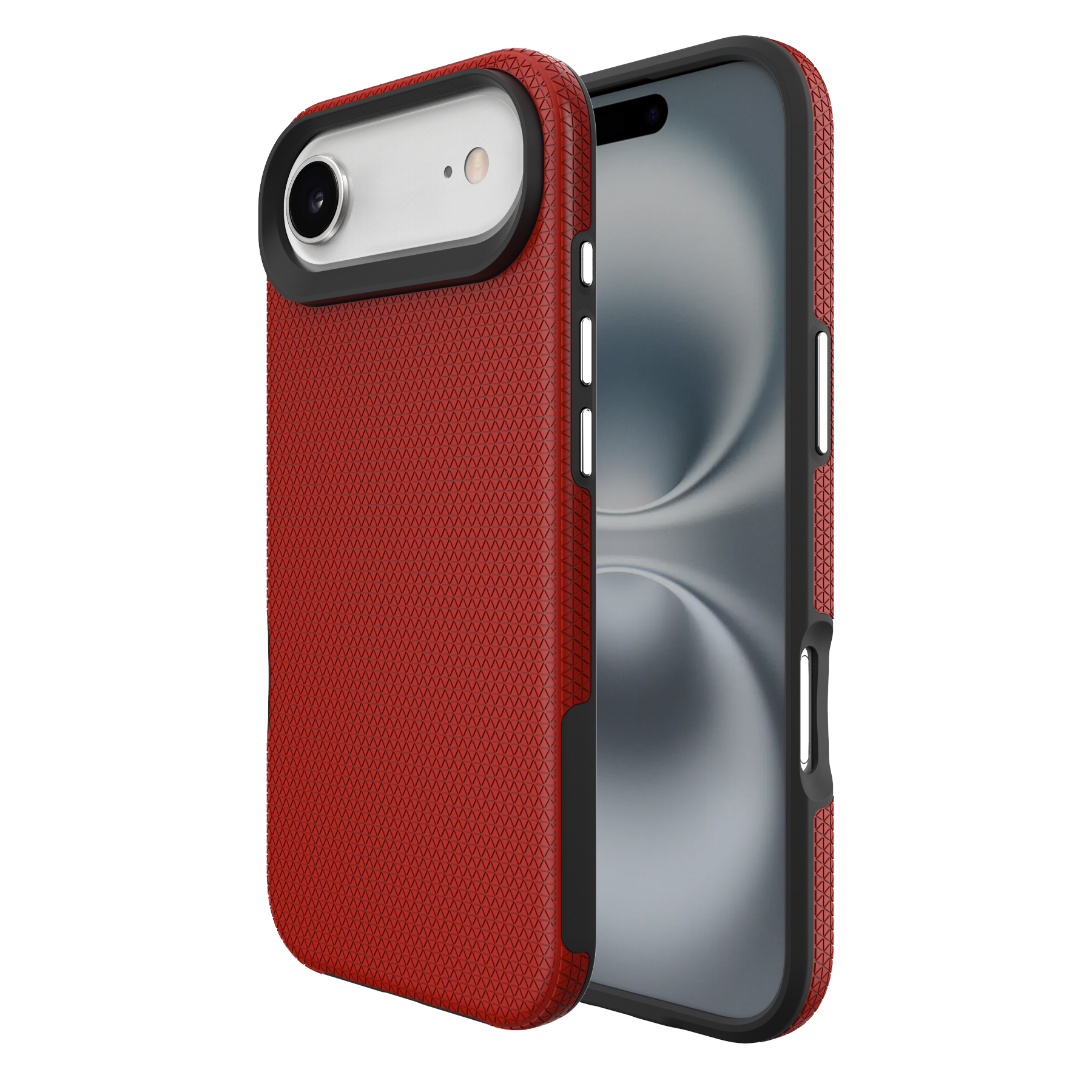 For iPhone Air Case Compatible with MagSafe Protective TPU + PC Phone Cover - Red