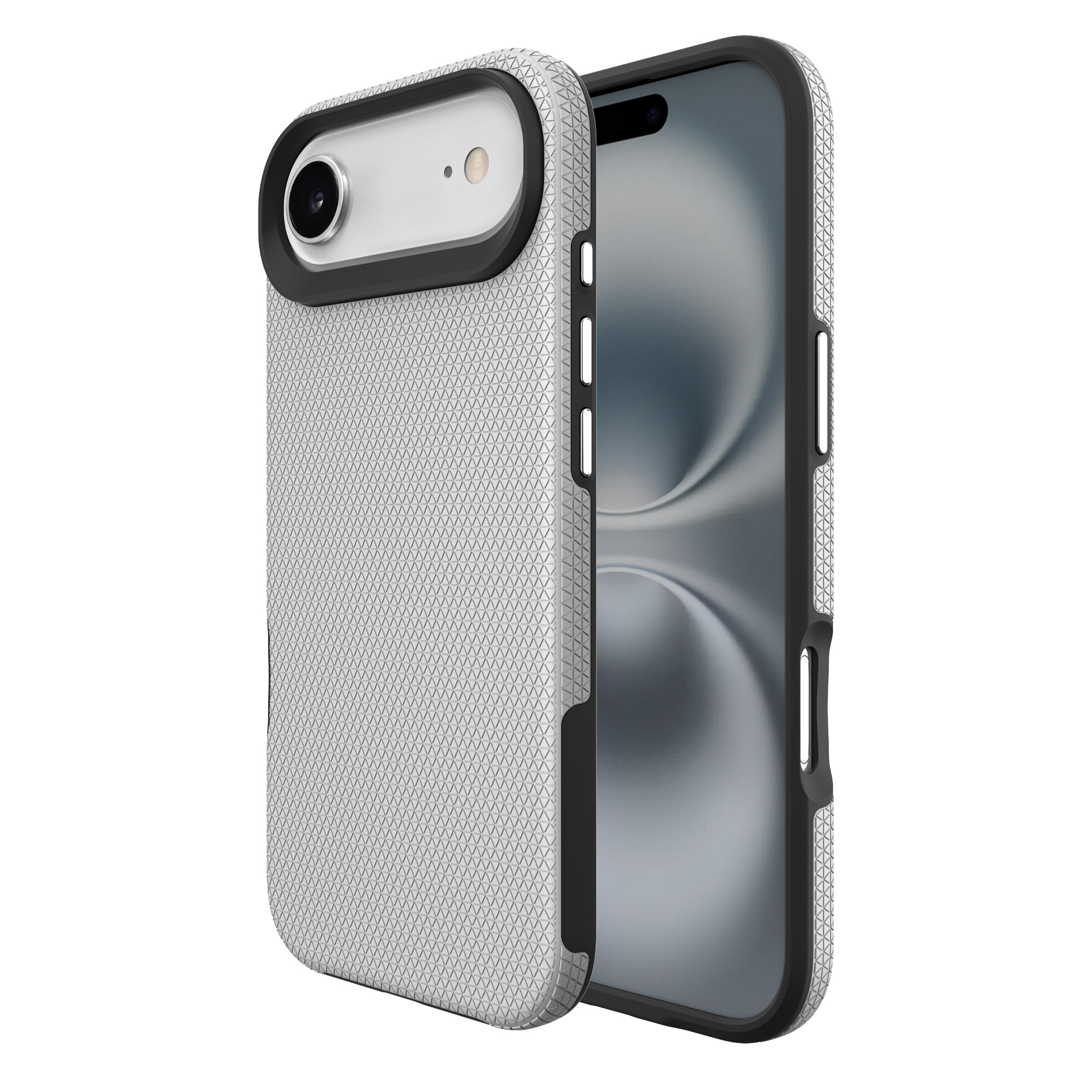 For iPhone Air Case Compatible with MagSafe Protective TPU + PC Phone Cover - Silver