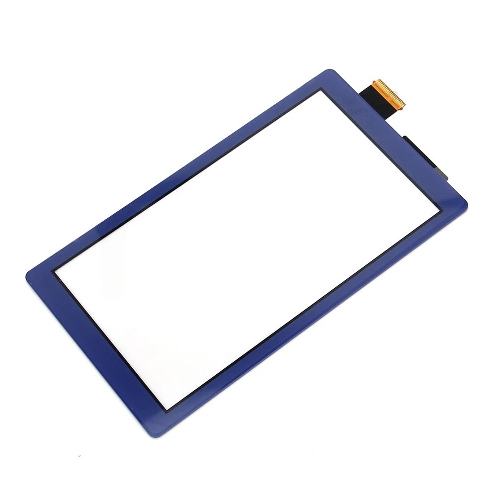 For Nintendo Switch Lite Grade C Digitizer Touch Screen Glass Replacement Part (Without Logo) - Blue