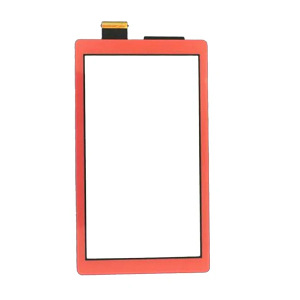 For Nintendo Switch Lite Grade C Digitizer Touch Screen Glass Replacement Part (Without Logo) - Red