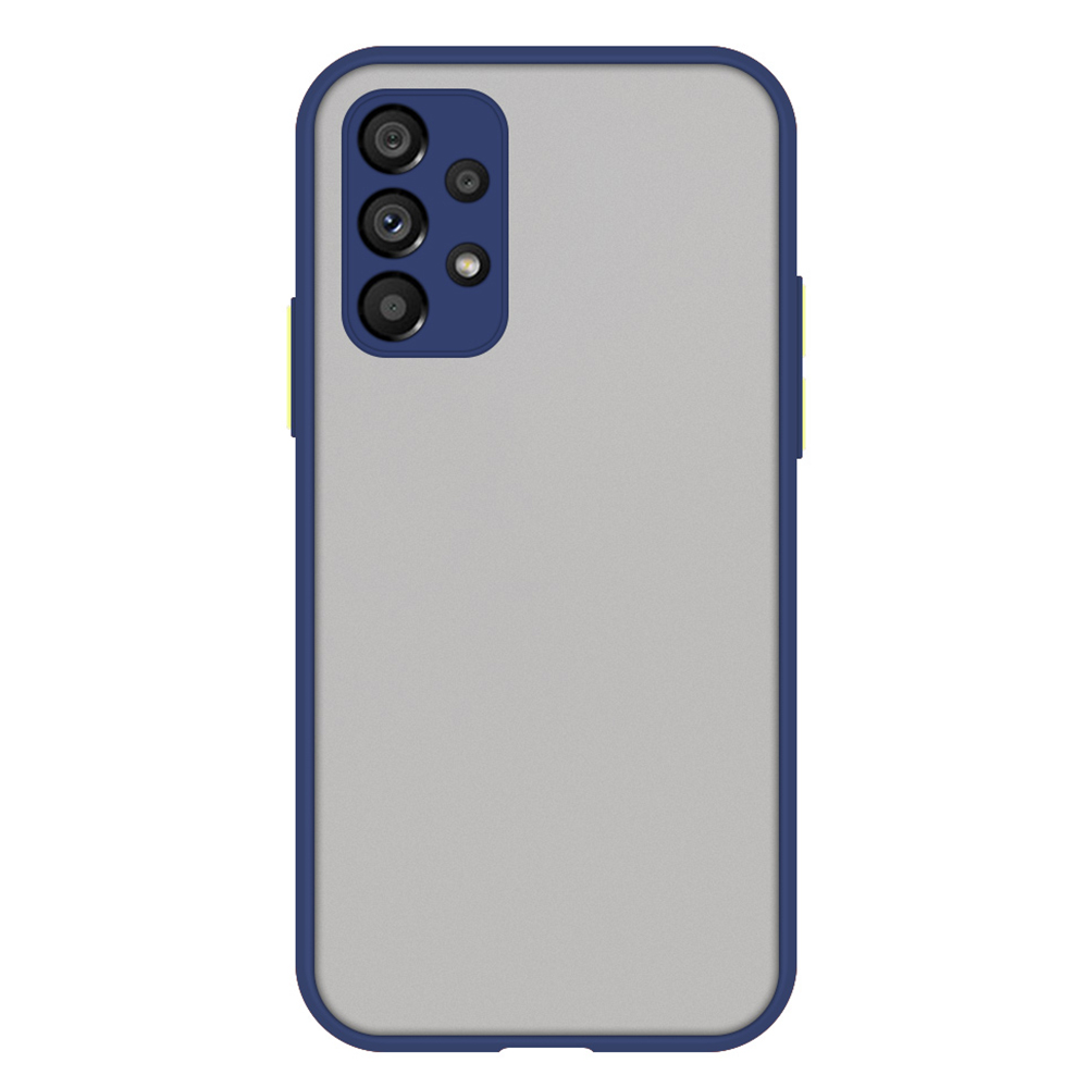 

Anti-scratch Phone Case For Samsung Galaxy A53 5G Skin-Touch Feeling TPU+PC Phone Protective Cover - Dark Blue, Samsung Galaxy A53 5G