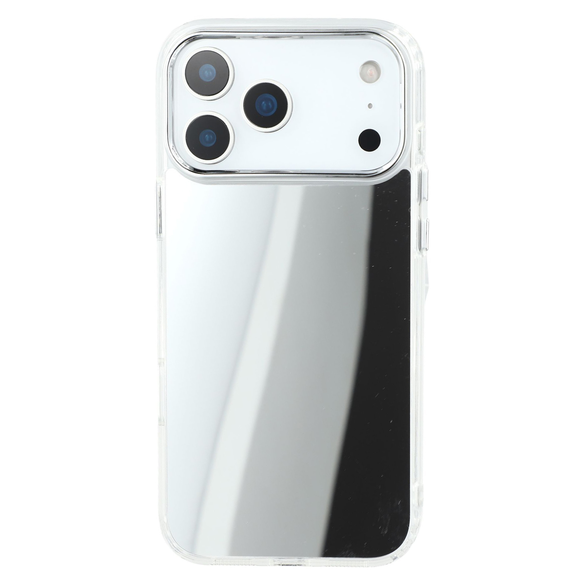 For iPhone 17 Pro Max Case Electroplating Mirror Design Shockproof TPU + Acrylic Phone Cover