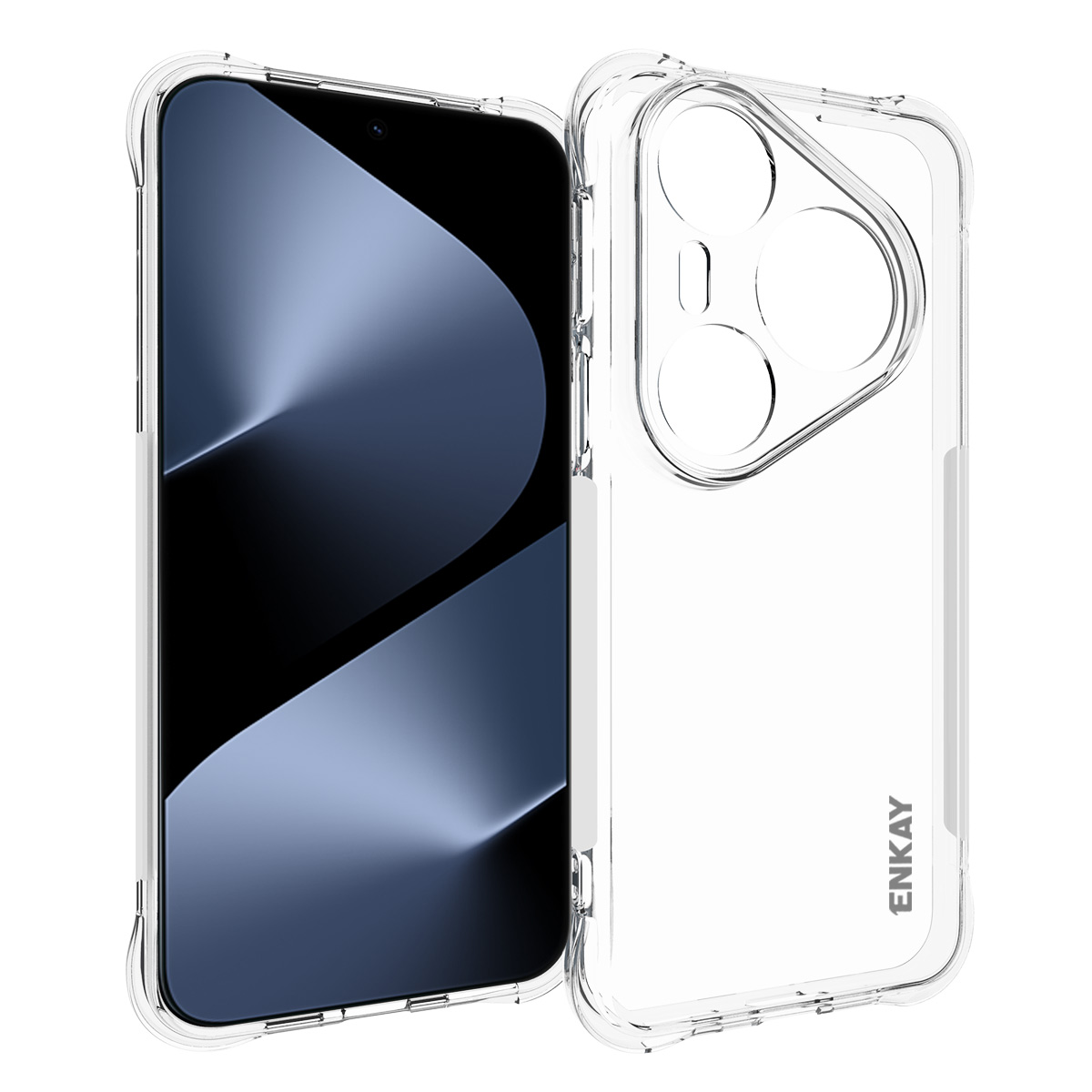 ENKAY HAT PRINCE For Huawei Pura 80 Pro+ / Huawei Pura 80 Pro Clear Phone Case   Shockproof Anti-slip TPU Cover - Transparent