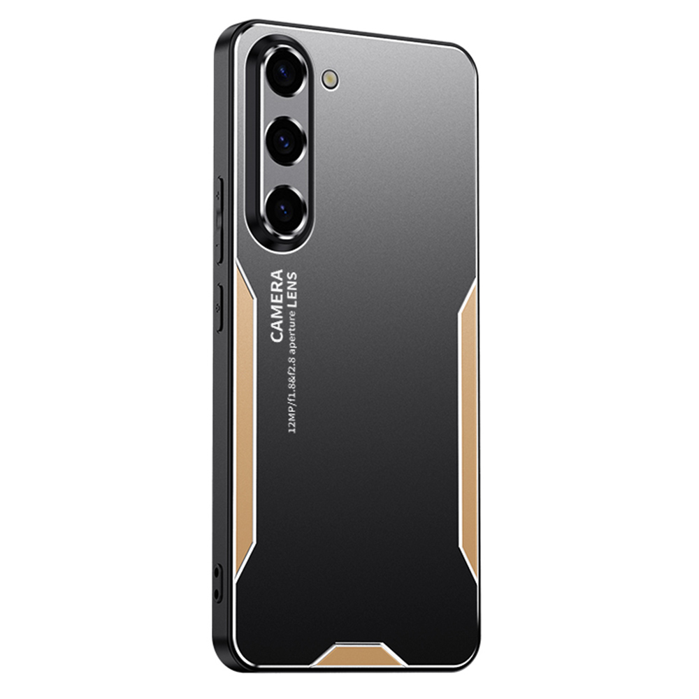 For Samsung Galaxy A17 5G / A17 4G / A26 5G Phone Case Aluminium Alloy TPU PC Back Cover - Gold