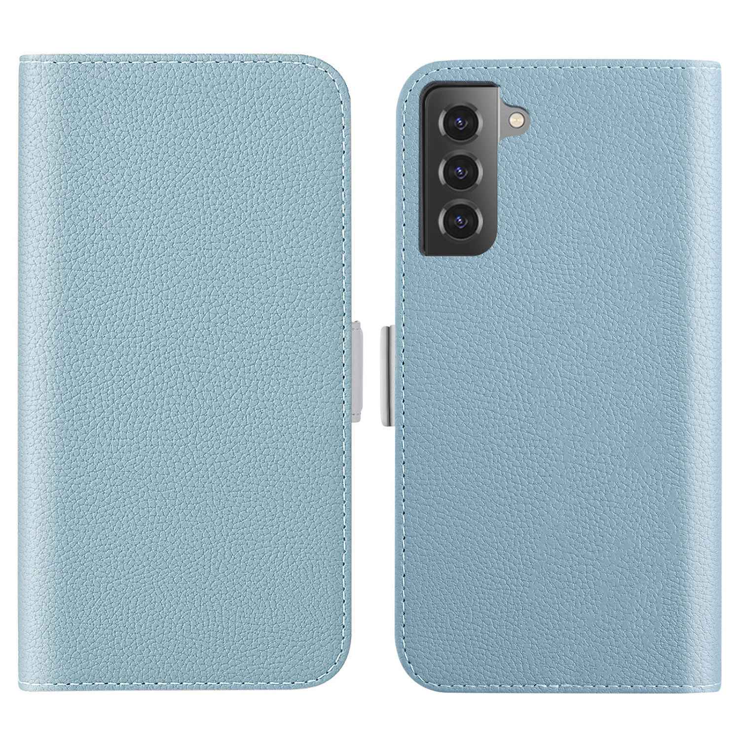 

Для Samsung Galaxy S23 Candy Color Litchi Texture PU - Нежно Голубые, Galaxy S23
