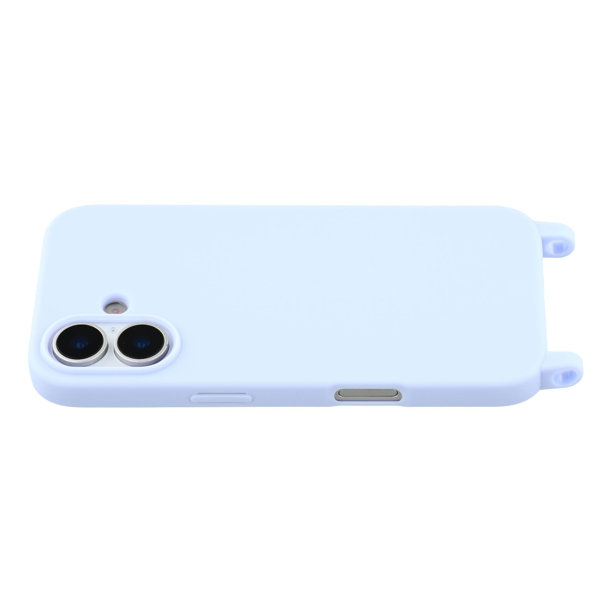 For iPhone 17 Case Soft TPU Protective Phone Cover with Lanyard Holes - Light Purple