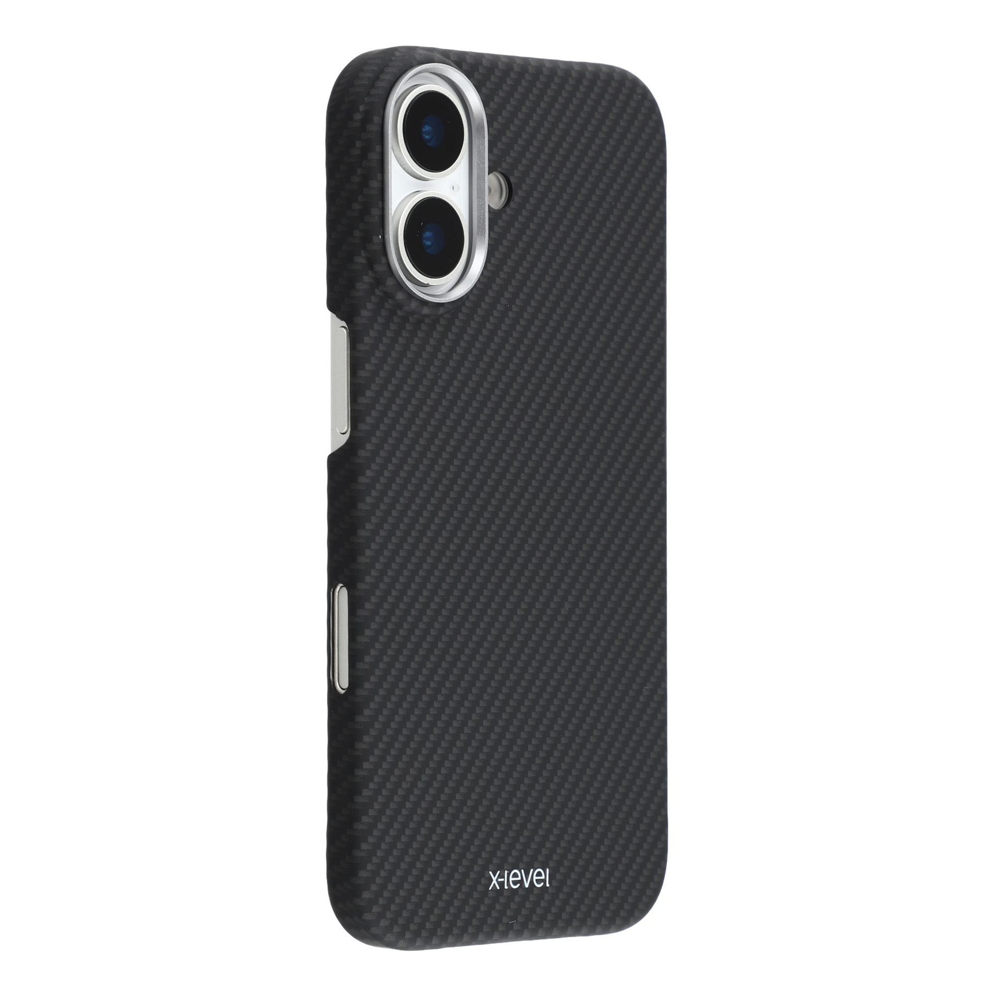 X-LEVEL For iPhone 17 Case Carbon Fiber Texture Hard PC Phone Cover Anti Shock