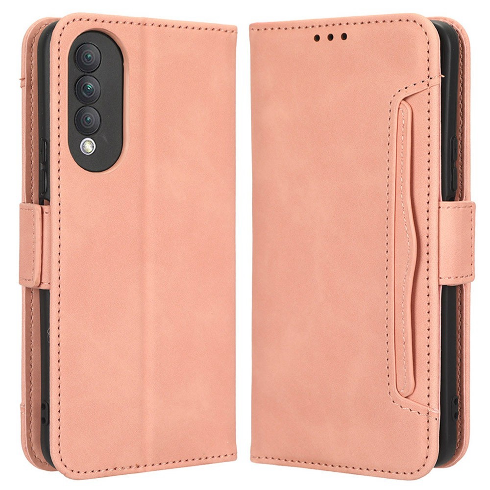 

Magnetschließung Telefonkoffer Für Ehren X20 SE / Huawei Nova 10z 4G, PU Leder Brieftasche Schutzhelfelfell Mit Mehreren Kartensteckplätzen - Rosa, Honor X20 SE