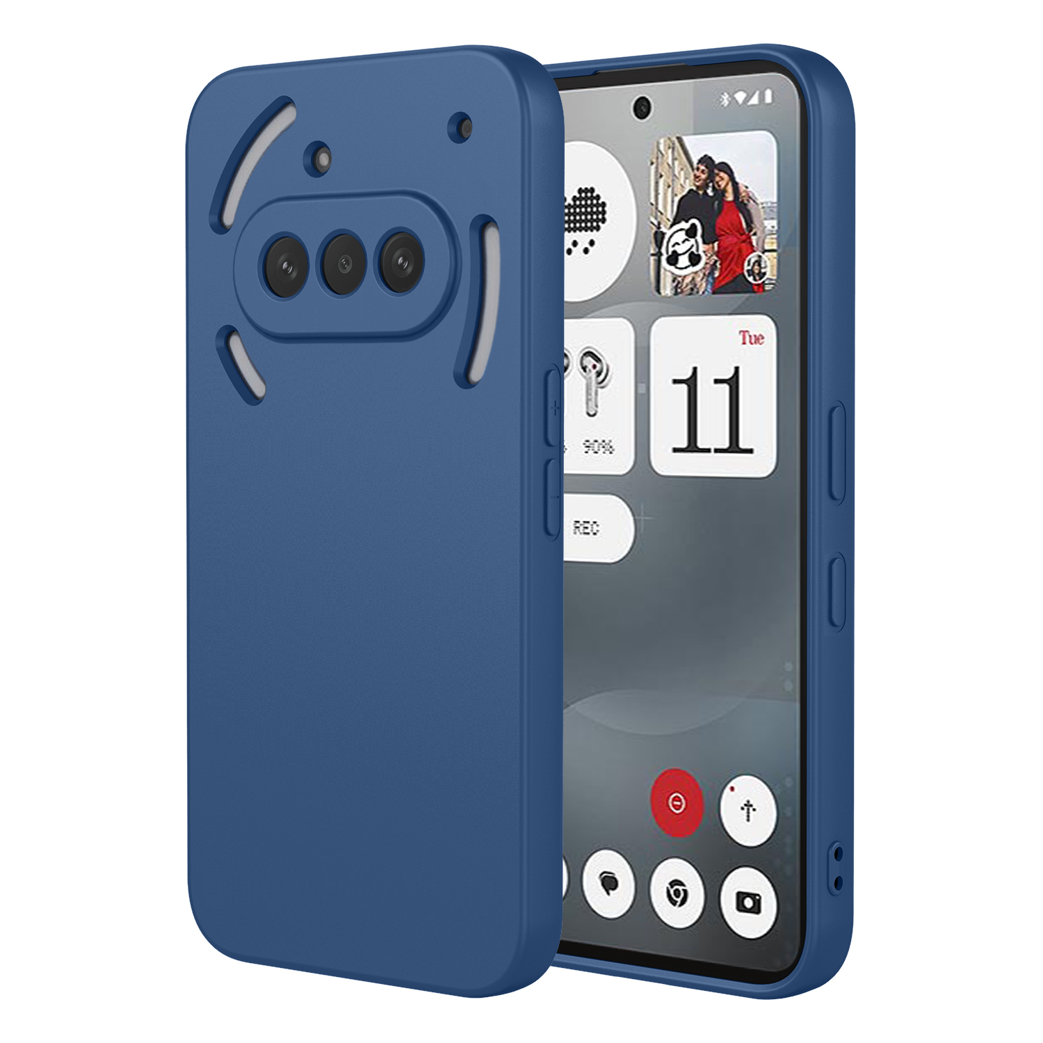 For Nothing Phone (3a) Case Soft TPU Shockproof Protective Phone Cover - Blue