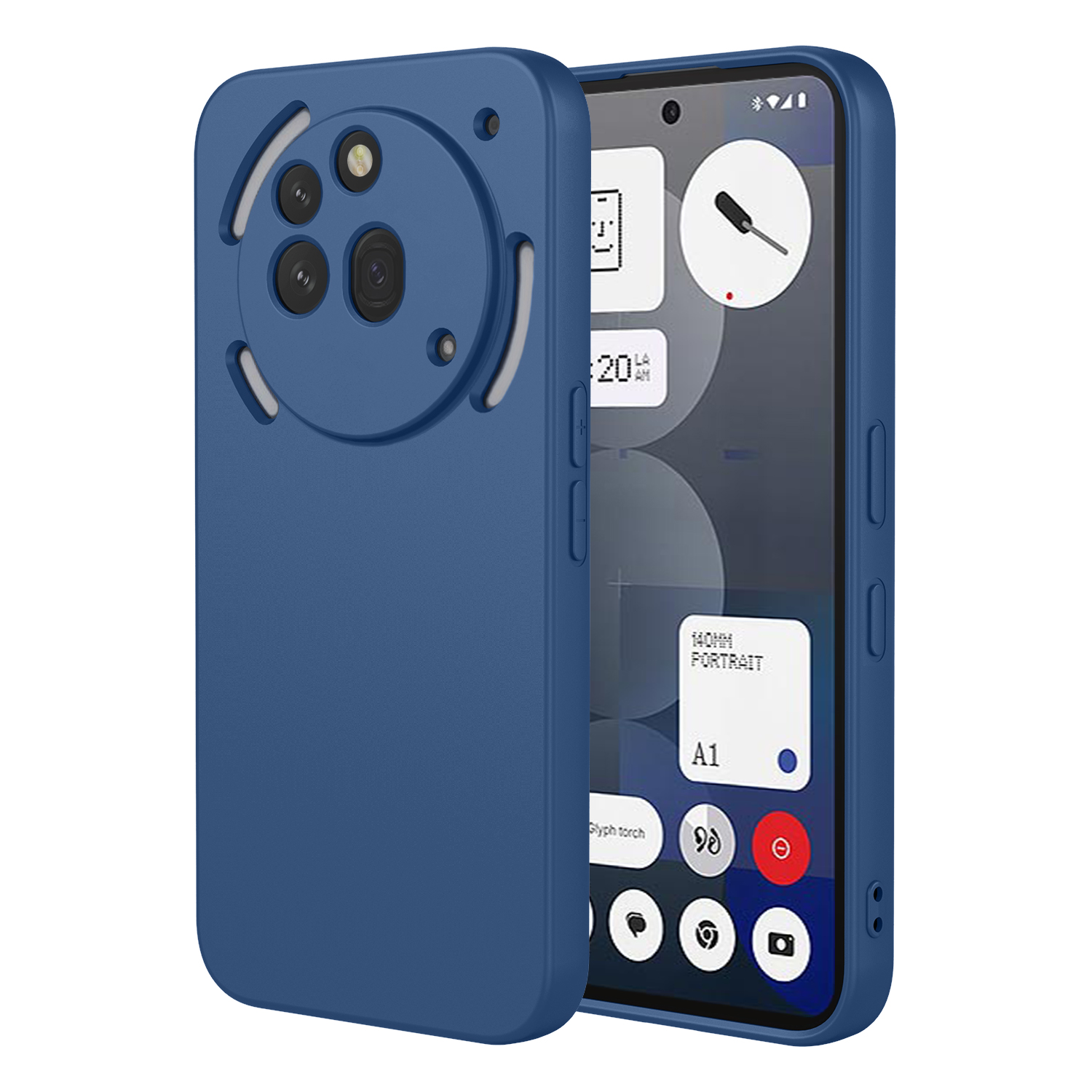 For Nothing Phone (3a) Pro Case Soft TPU Shockproof Protective Phone Cover - Blue