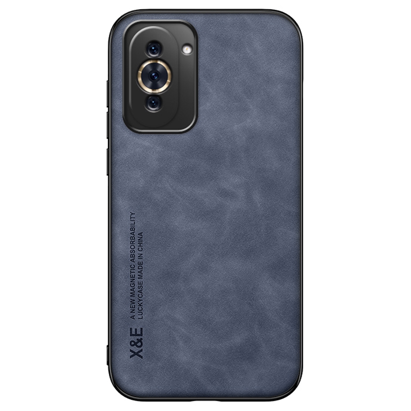 

x & e Für Huawei Nova 10 4G PU Lederbeschichtete Tpu+pc-schutzabdeckung Haut-touch-telefon Anti-drop - Blau, Huawei nova 10 4G