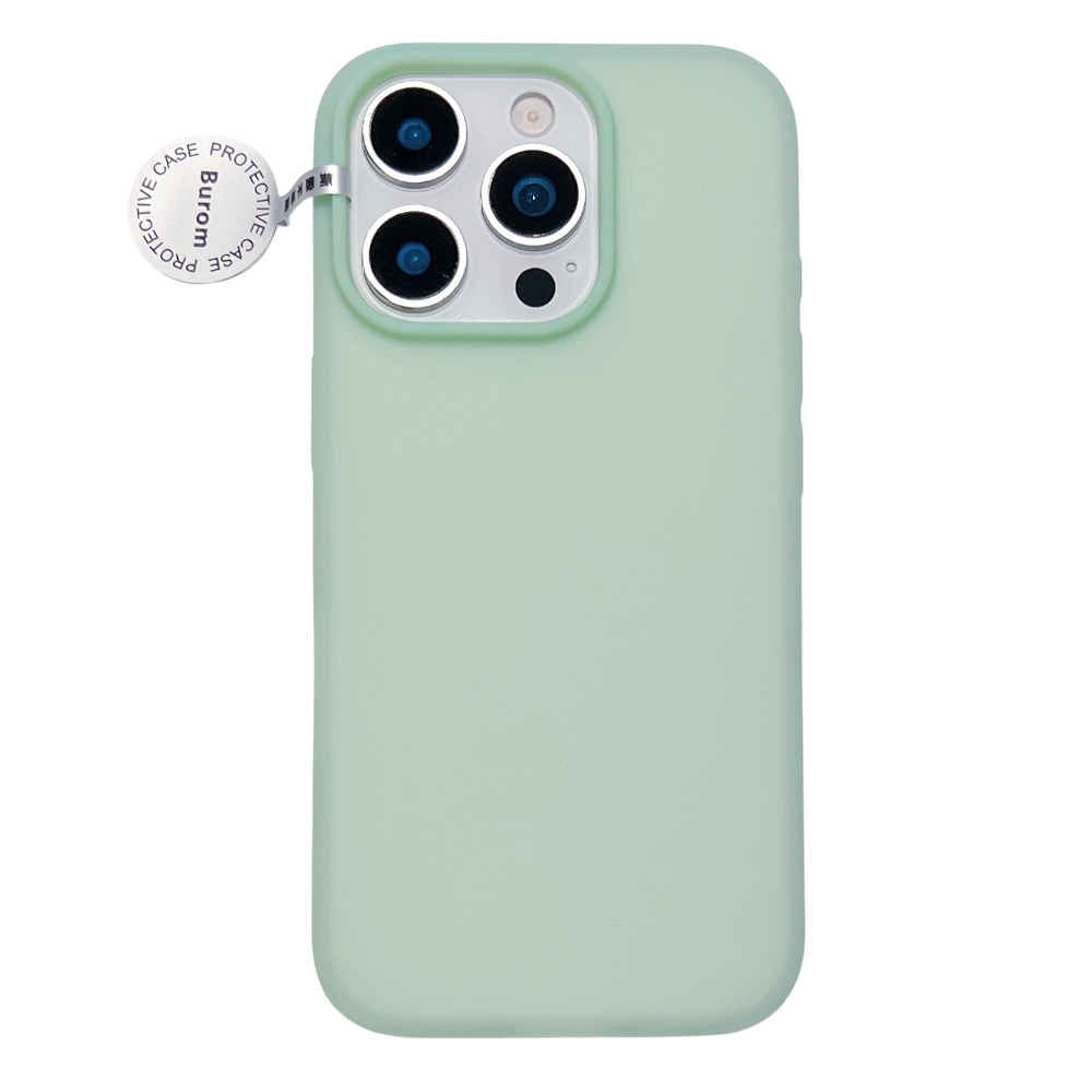 For iPhone 14 Pro Max Case Heat Dissipation Ice-Transparent Liquid Silicone + PC Phone Cover - Green