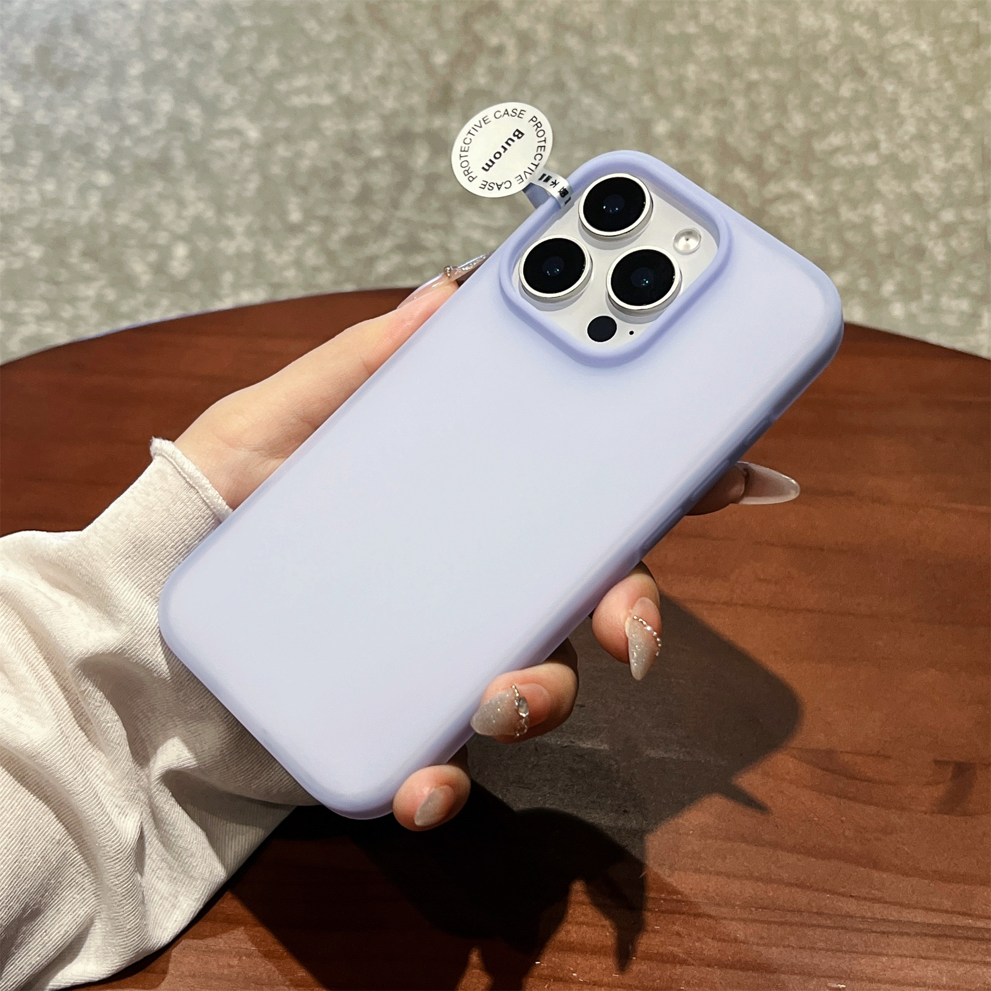 For iPhone 14 Pro Case Heat Dissipation Ice-Transparent Liquid Silicone + PC Phone Cover - Purple