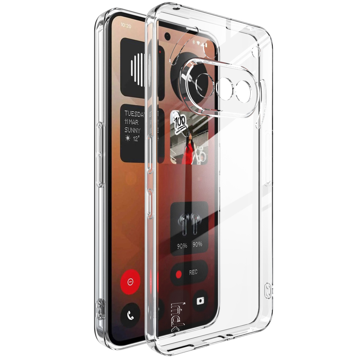 IMAK UX-5 Series For Nothing Phone (3a) Transparent TPU Phone Case Protective Phone Cover