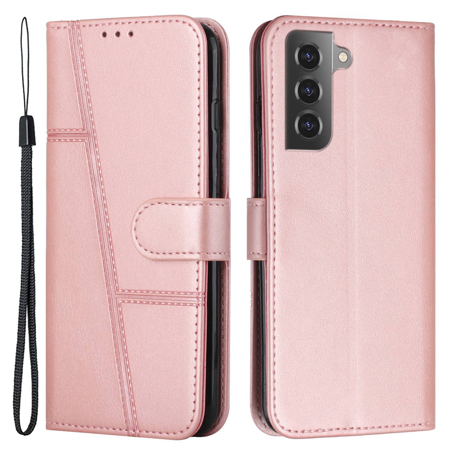 

Для Samsung Galaxy S23 PU - Розовое Золото, Galaxy S23