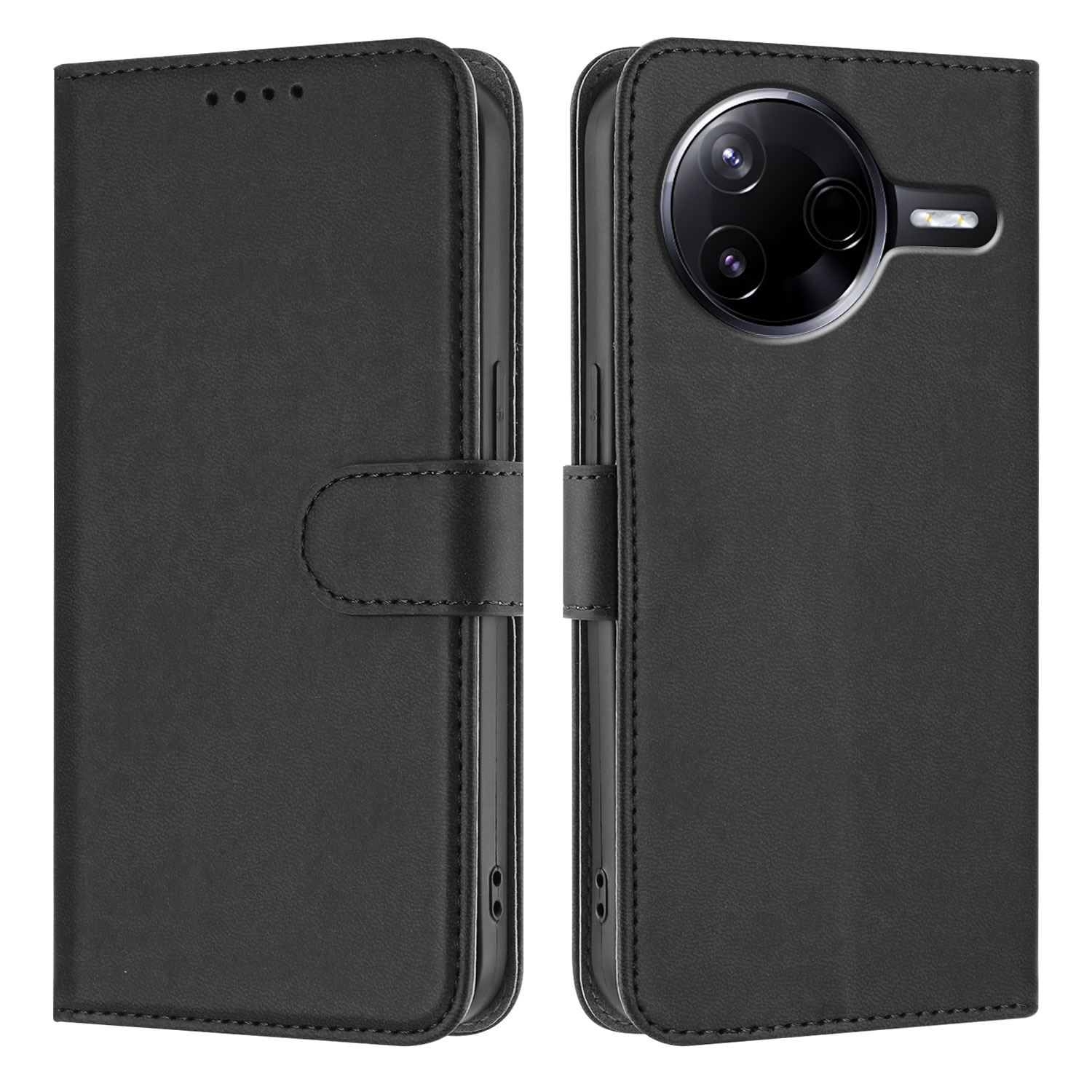 For Xiaomi Poco F7 Ultra 5G / Xiaomi Redmi K80 5G / Xiaomi Redmi K80 Pro 5G / Xiaomi Poco F7 Pro 5G Leather Case Solid Color Phone Cover with Wallet -