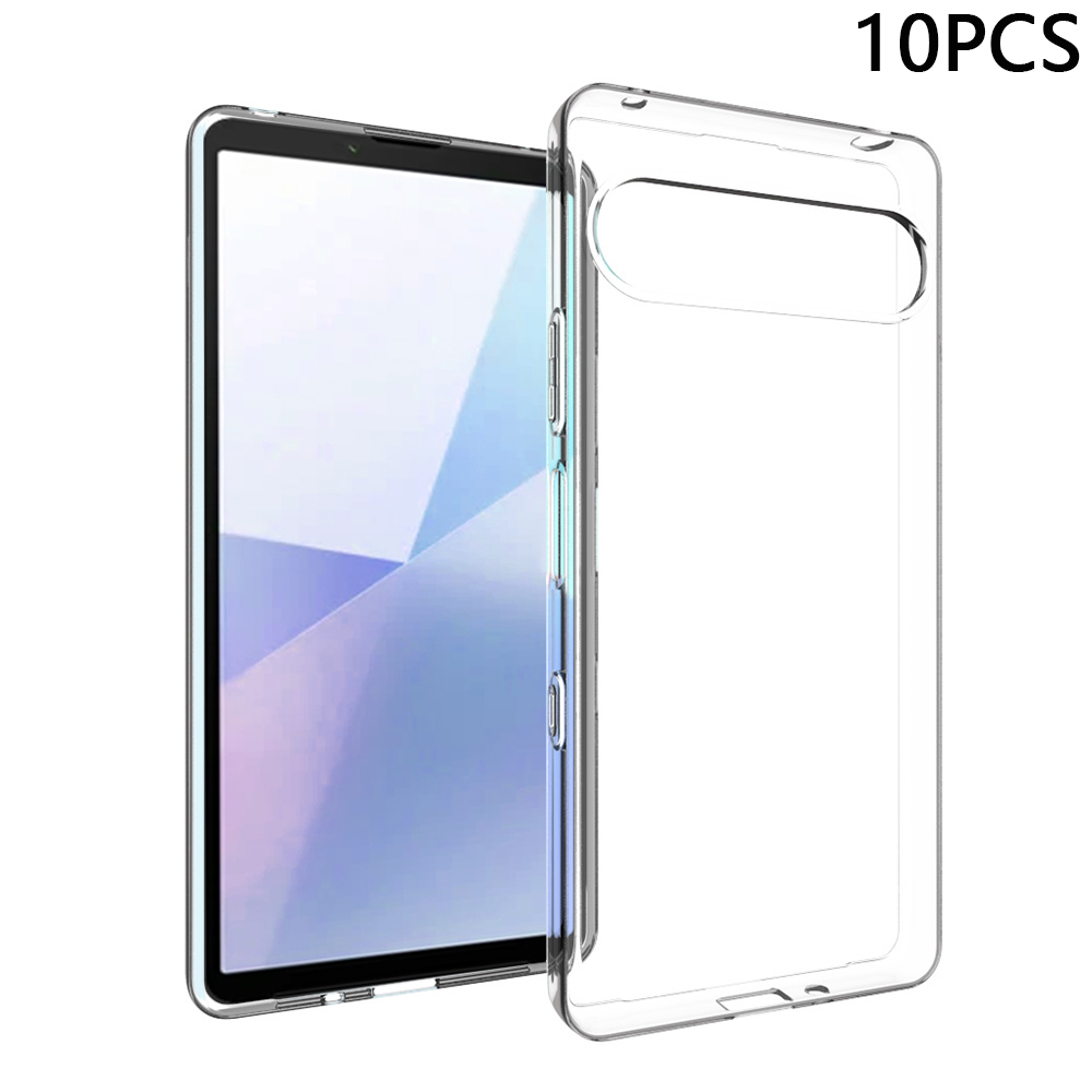 10Pcs / Pack For Sony Xperia 10 VII Case Watermark Free TPU Protective Clear Phone Cover