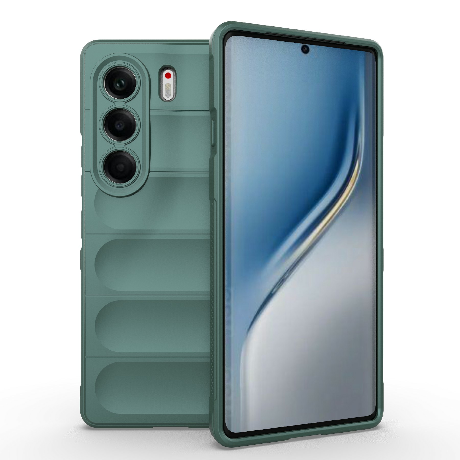 For TECNO Camon 40 Pro 5G Case Anti-Drop Soft TPU Rugged Phone Back Cover - Green